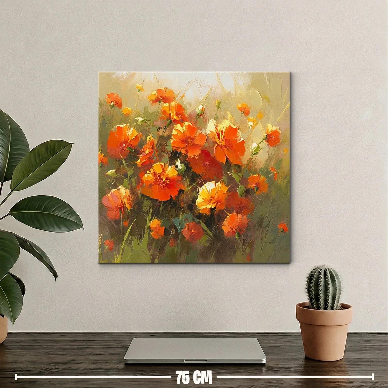 Ramo vibrante de flores en tonos anaranjados cálidos — miniatura 2
