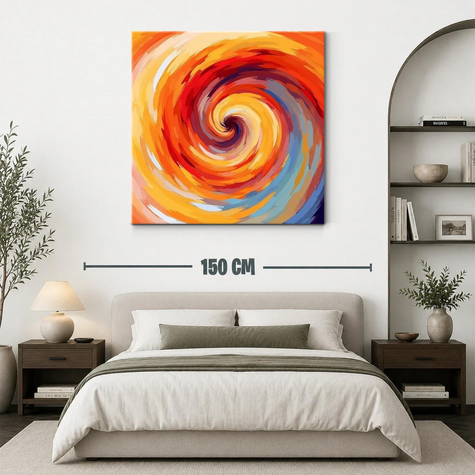 Espiral vibrante con tonos cálidos y energéticos — miniatura 3
