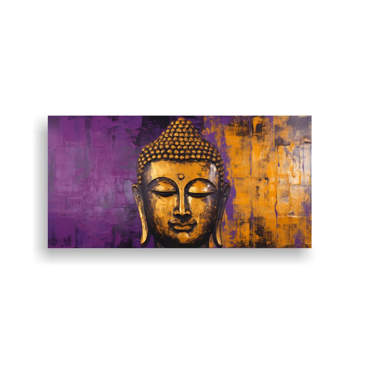Cuadro rostro de Buda con urna frontal — imagen principal
