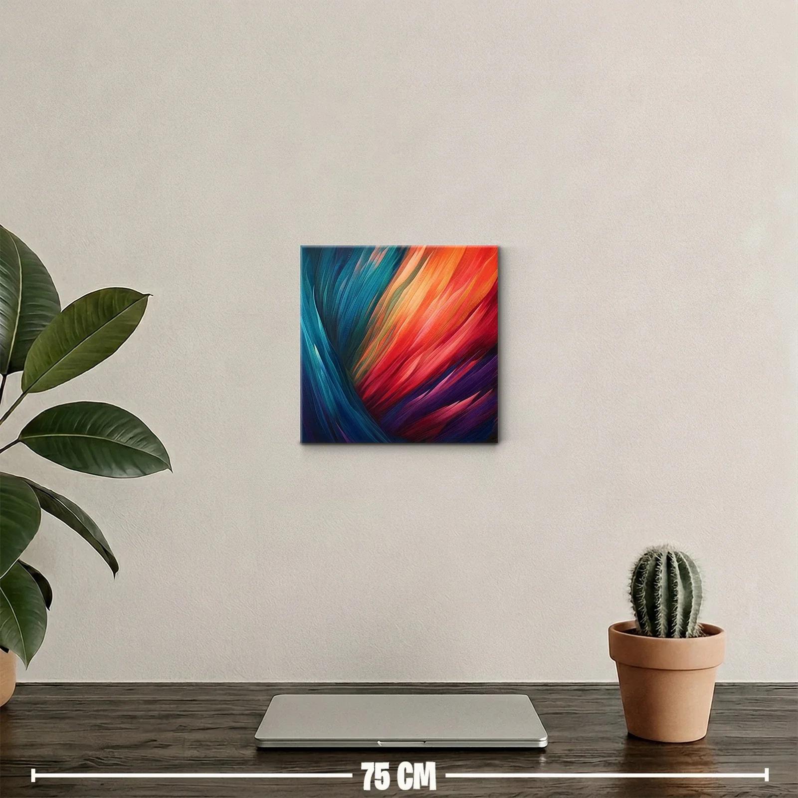 Cuadro vibrante con formas fluidas y colores intensos — miniatura 2