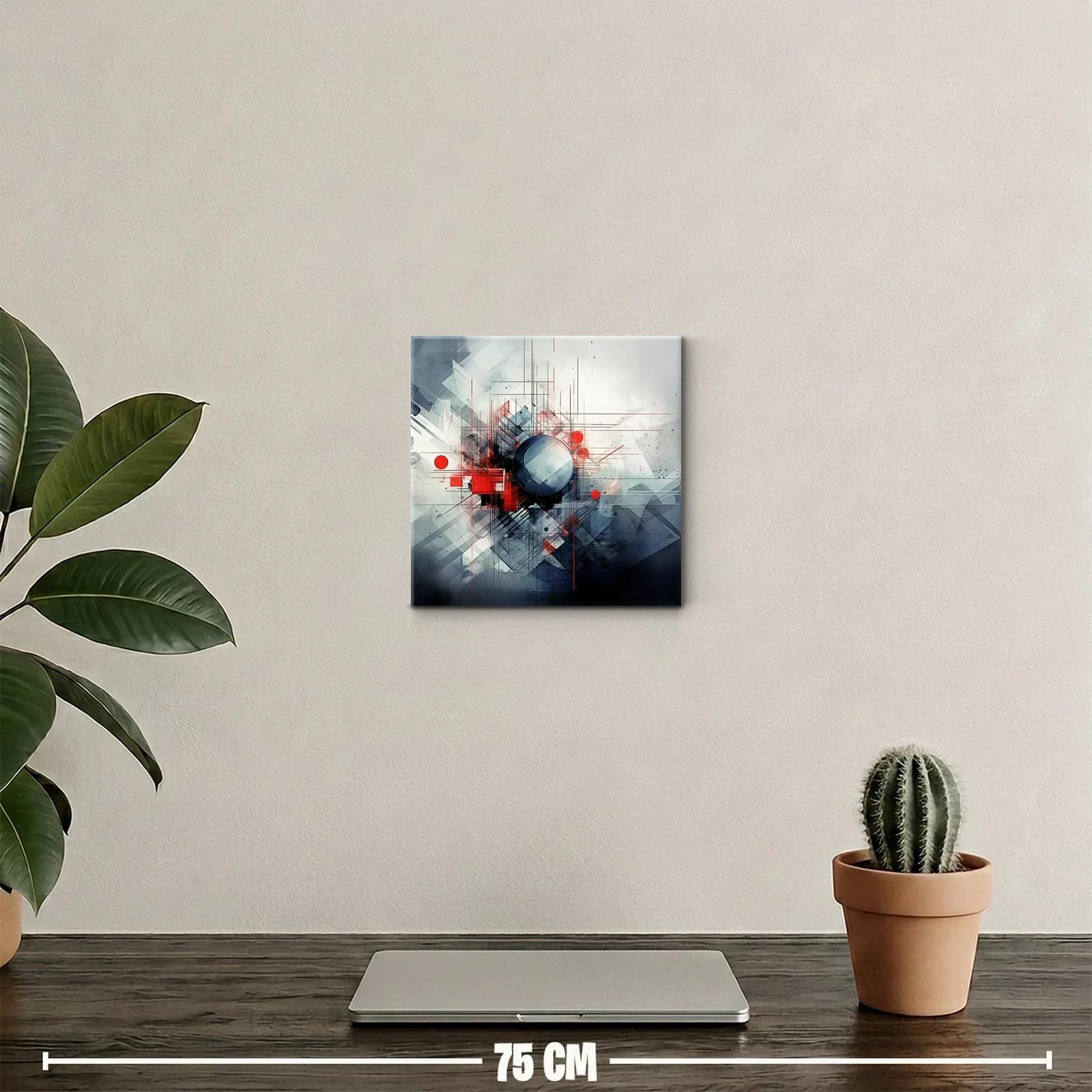 Composición abstracta con formas geométricas y colores intensos — miniatura 2
