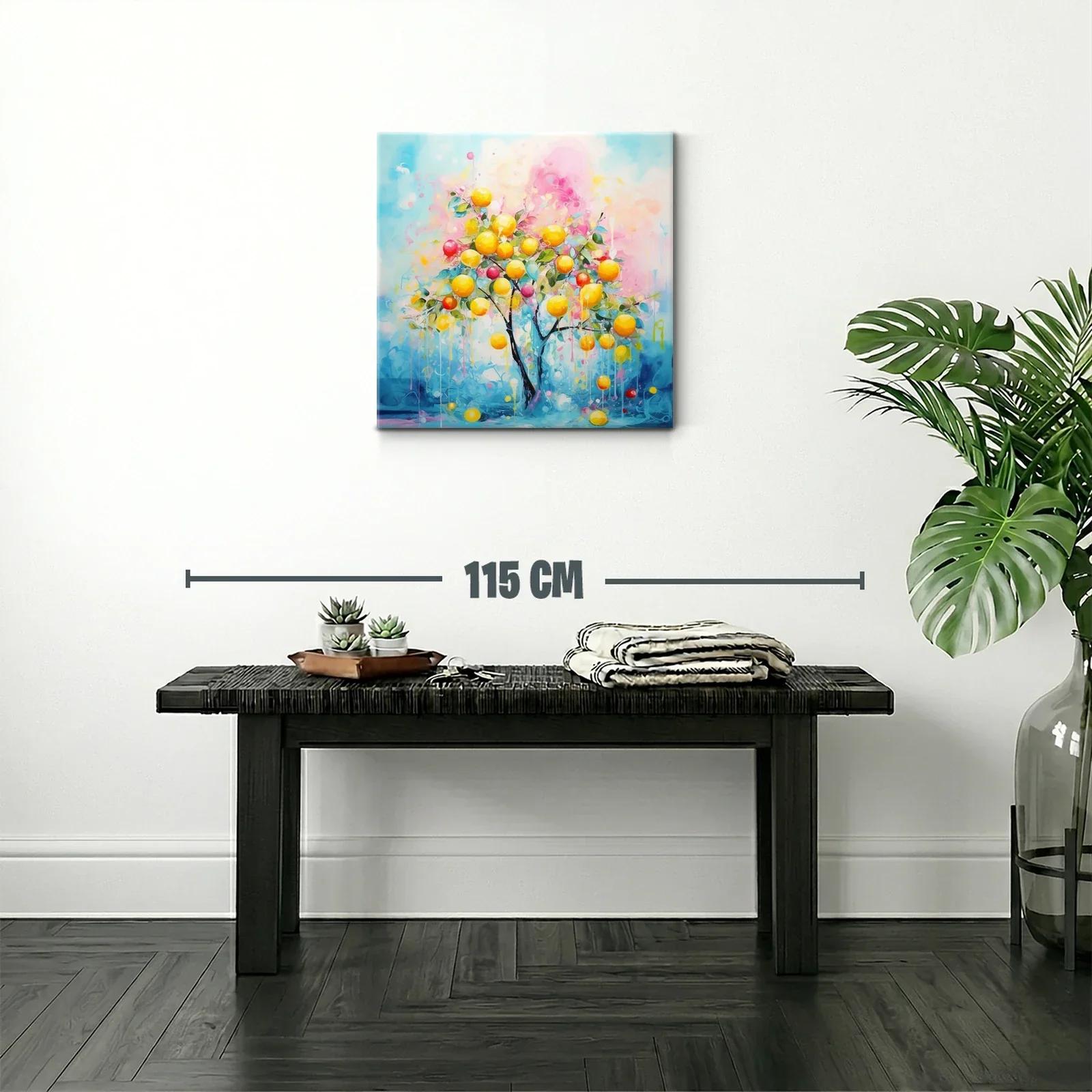 Árbol frutal con tonos vibrantes y atmósfera luminosa — miniatura 2