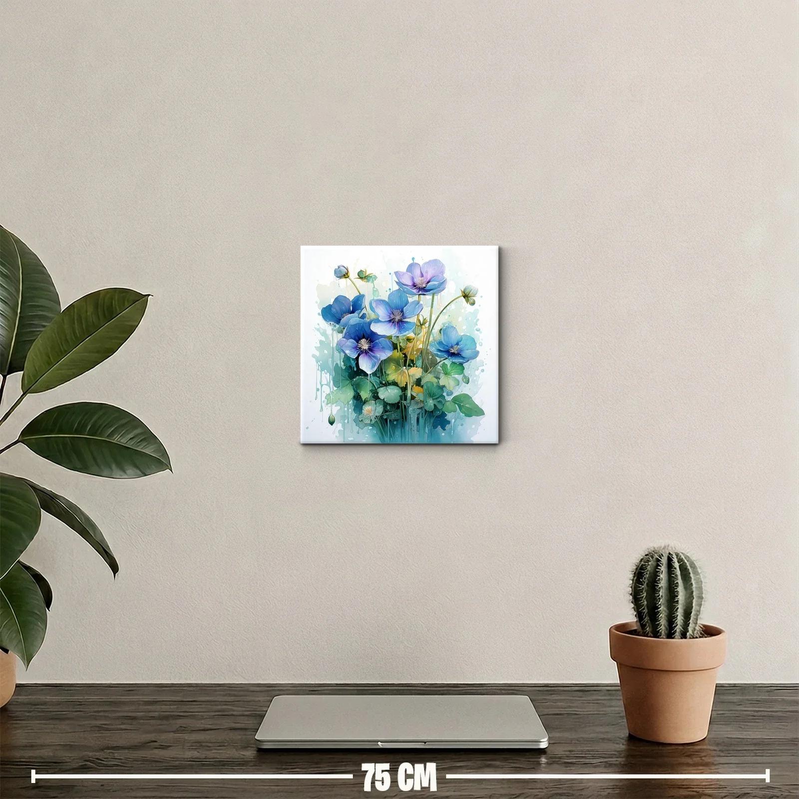 Bouquet floral en tonos azules con estilo etéreo y delicado — miniatura 2