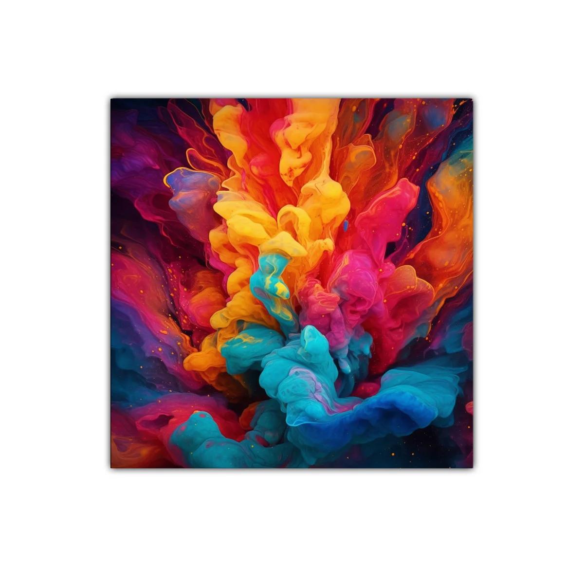 Explosión abstracta de colores vibrantes en movimiento — miniatura 1