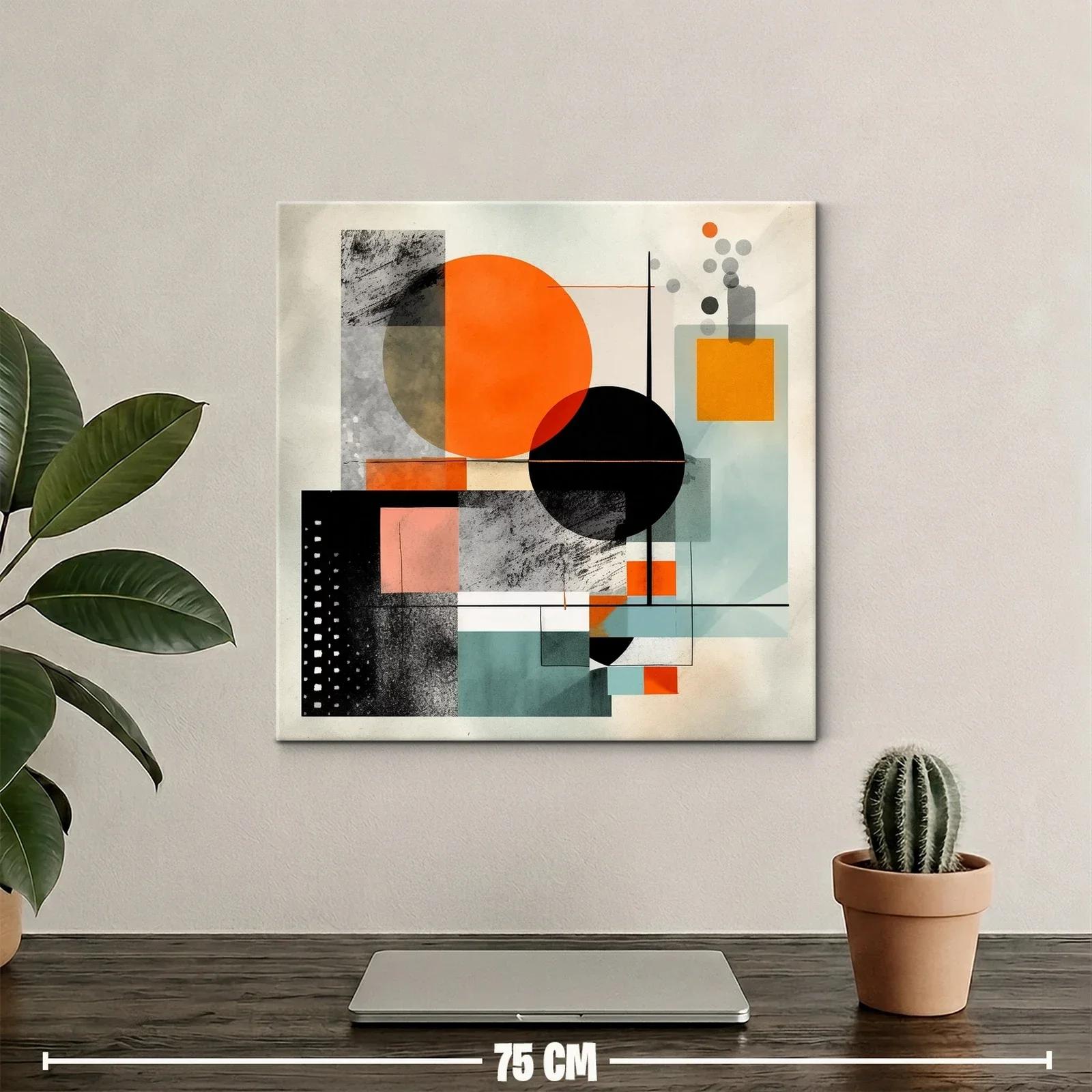 Composición geométrica moderna en tonos cálidos y neutros — miniatura 2