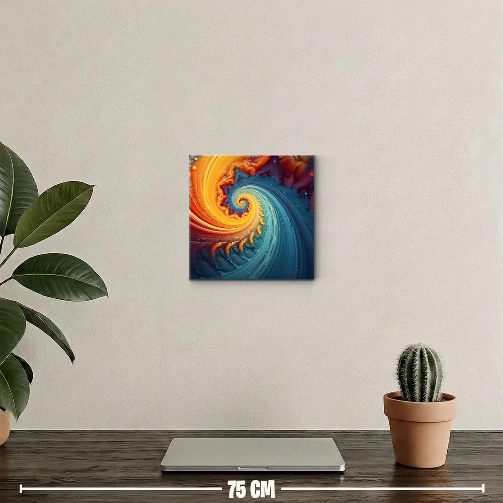 Espiral en movimiento con vibrantes contrastes de color — miniatura 2