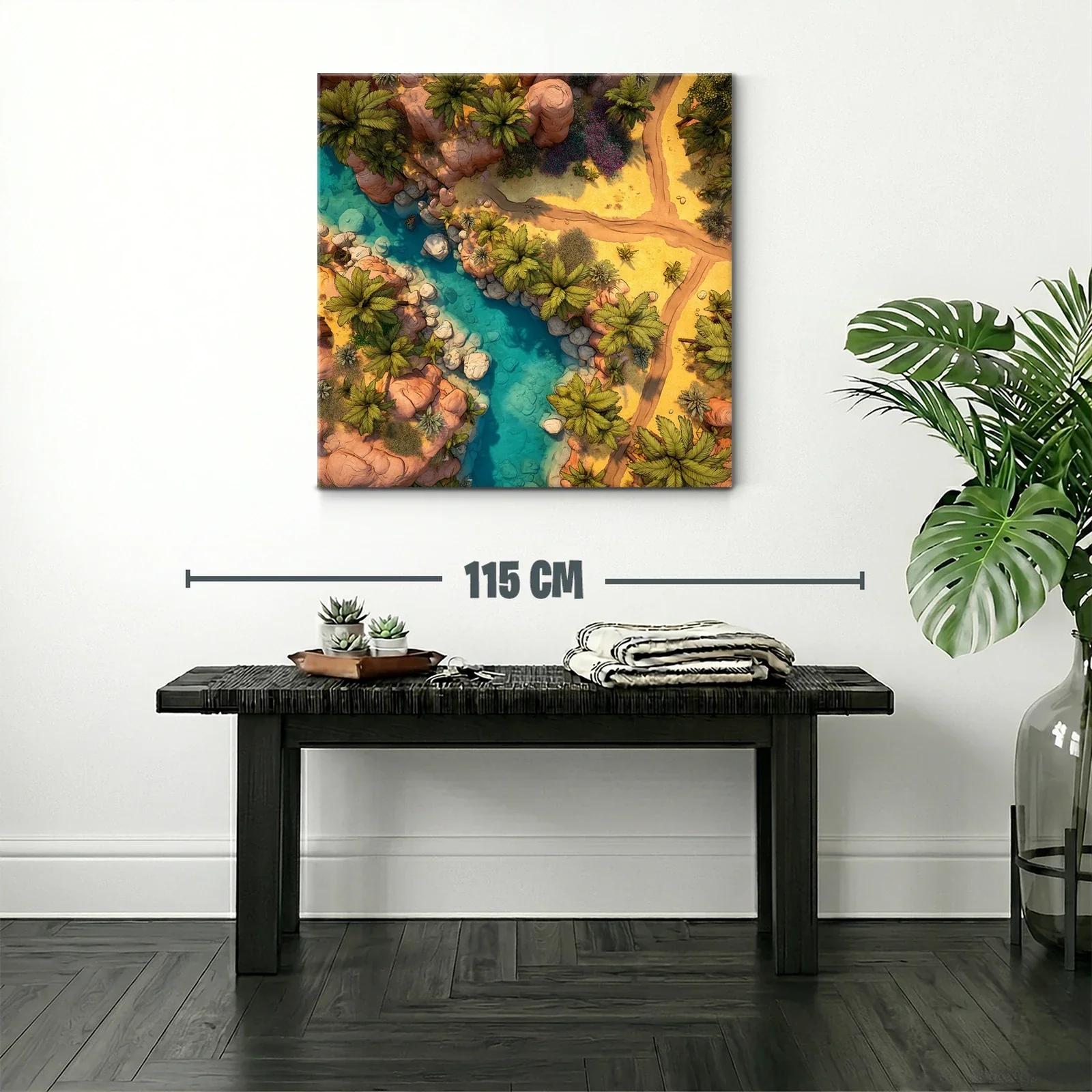 Paisaje natural con río turquesa y vegetación exuberante — miniatura 2