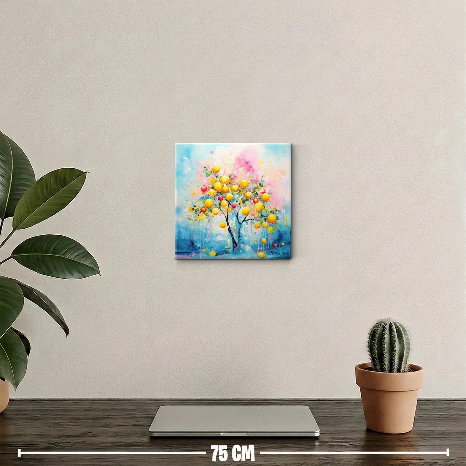 Árbol frutal con tonos vibrantes y atmósfera luminosa — miniatura 2