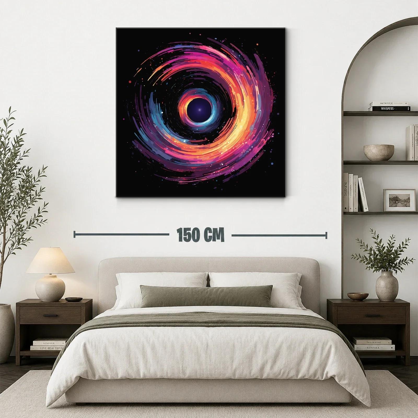 Espiral cósmica en vibrantes tonos cálidos y fríos — miniatura 3