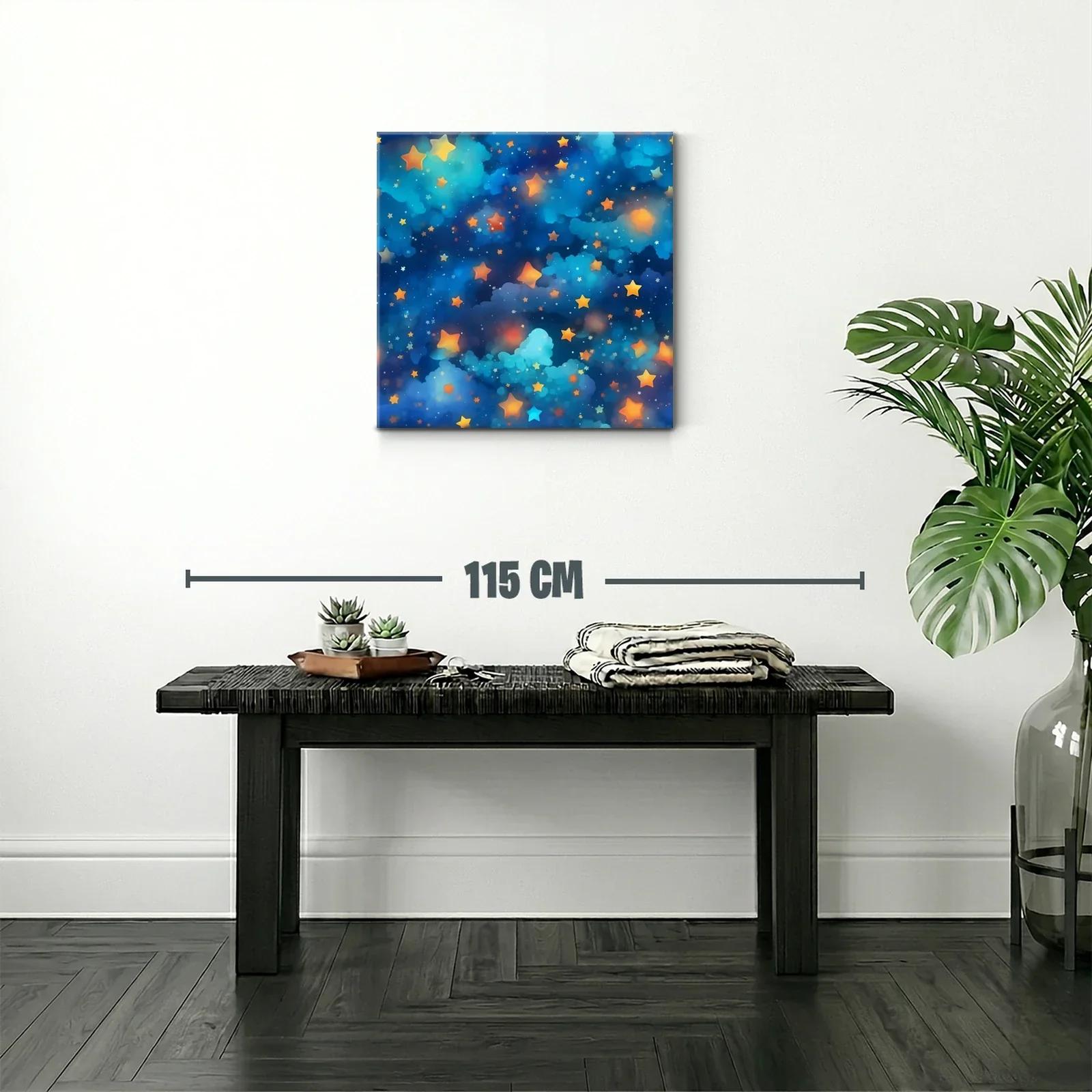 Cuadro Estrellas Brillantes en Fondo Azul Profundo — miniatura 2