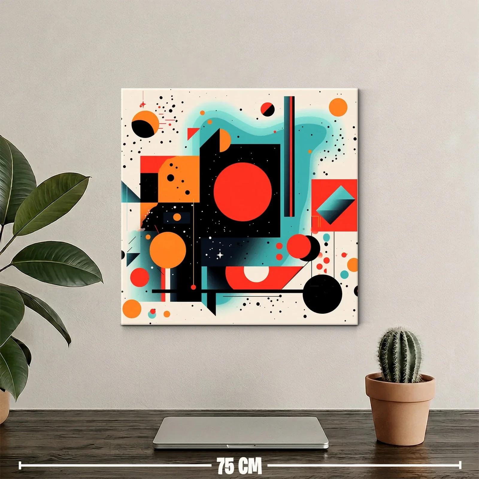 Composición geométrica vibrante con contrastes intensos — miniatura 2