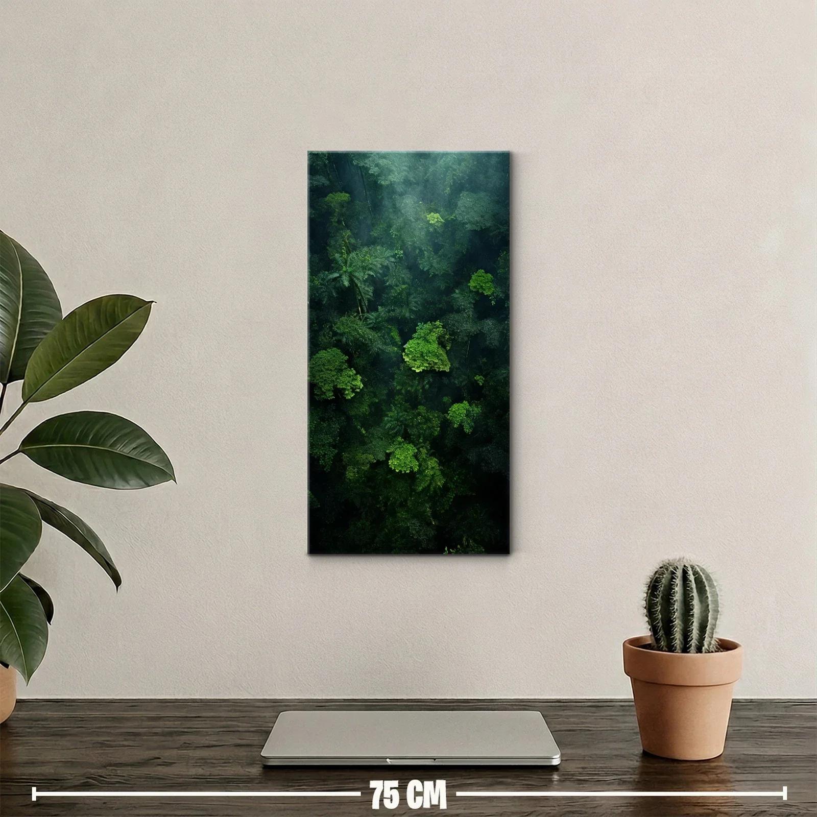 Cuadro selva tropical entre niebla suave — miniatura 2