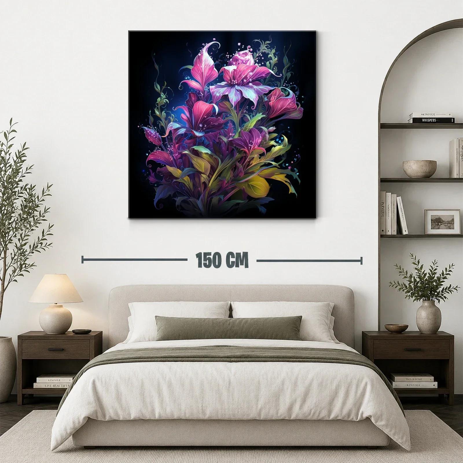 Exuberante composición floral vibrante en tonos intensos — miniatura 3