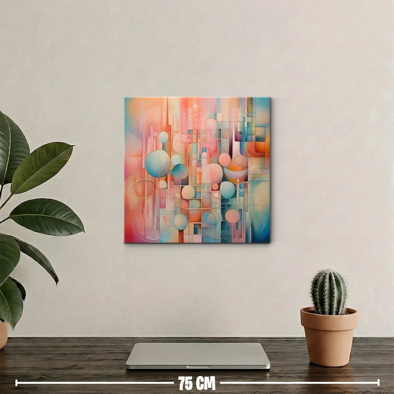 Composición abstracta con formas geométricas y tonos suaves — miniatura 2
