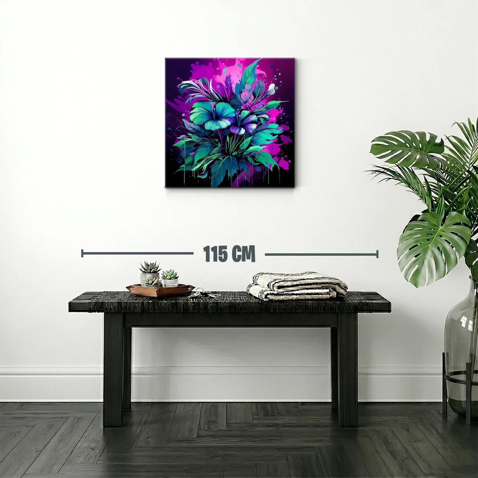 Explosión floral en tonos vibrantes y contrastes luminosos — miniatura 2