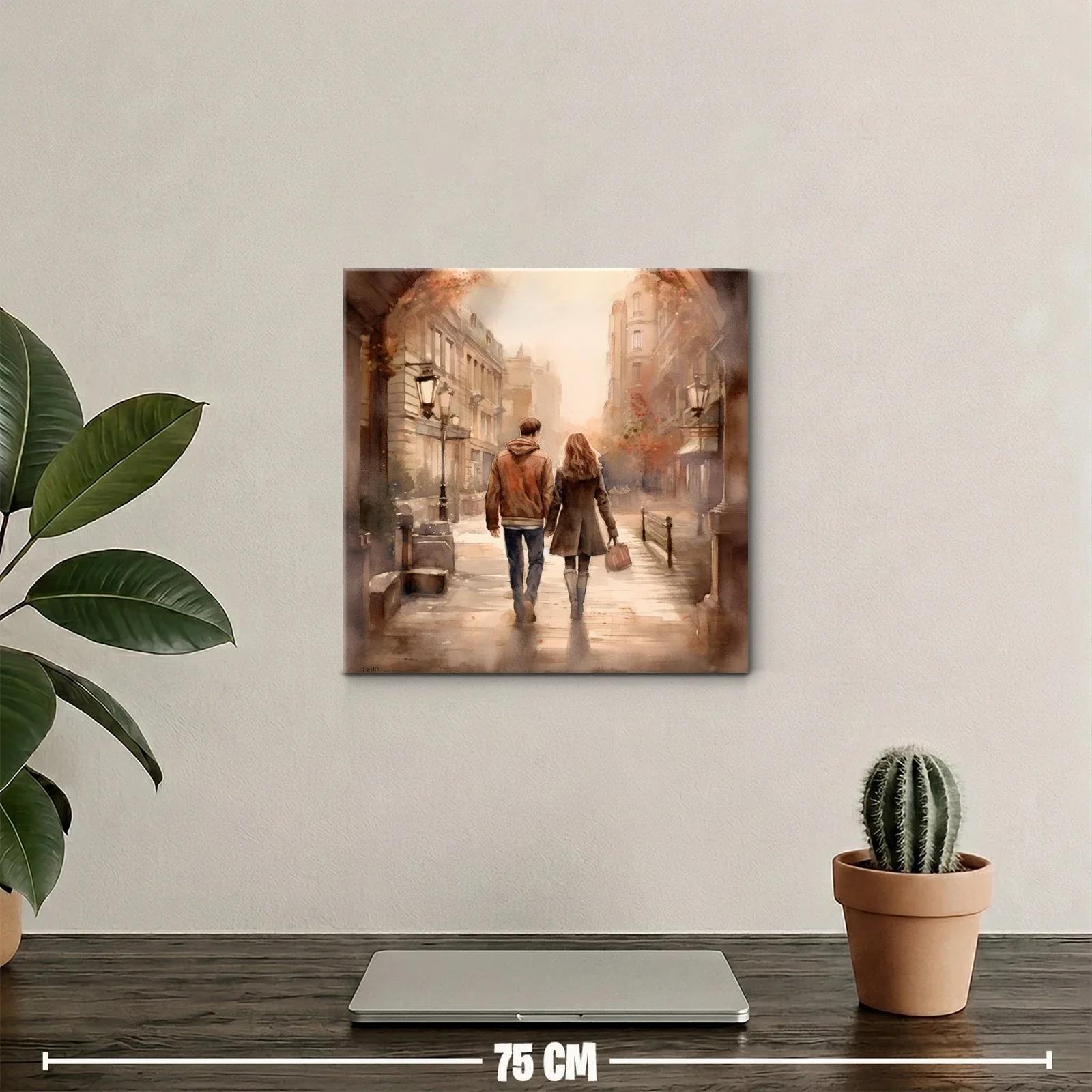 Paseo romántico al atardecer en ciudad clásica — miniatura 2