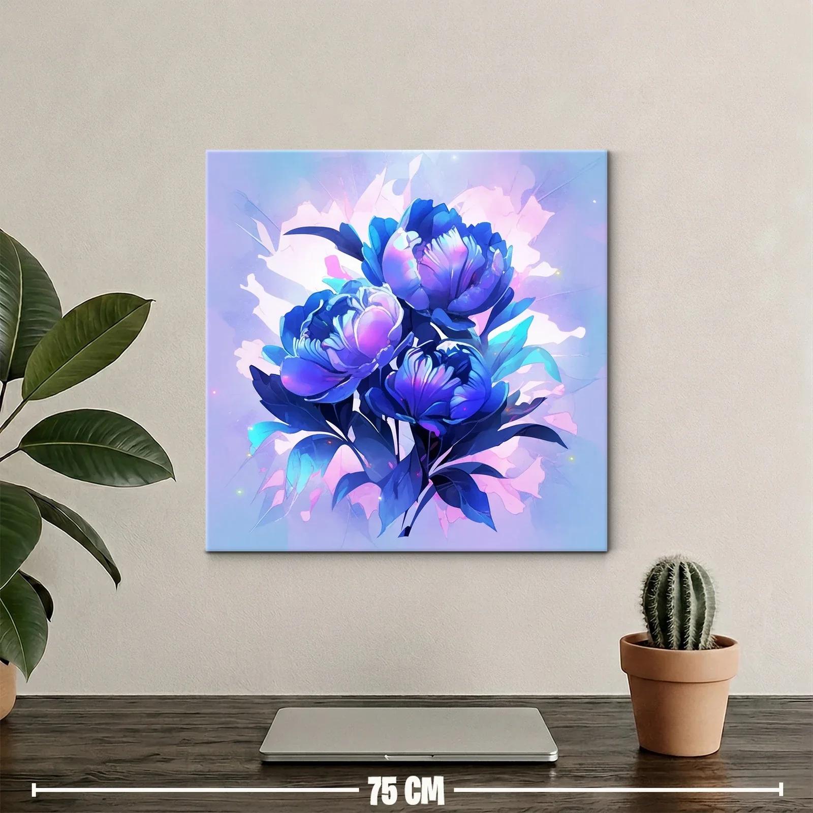 Ramo de flores en tonos azul y violeta vibrante — miniatura 2