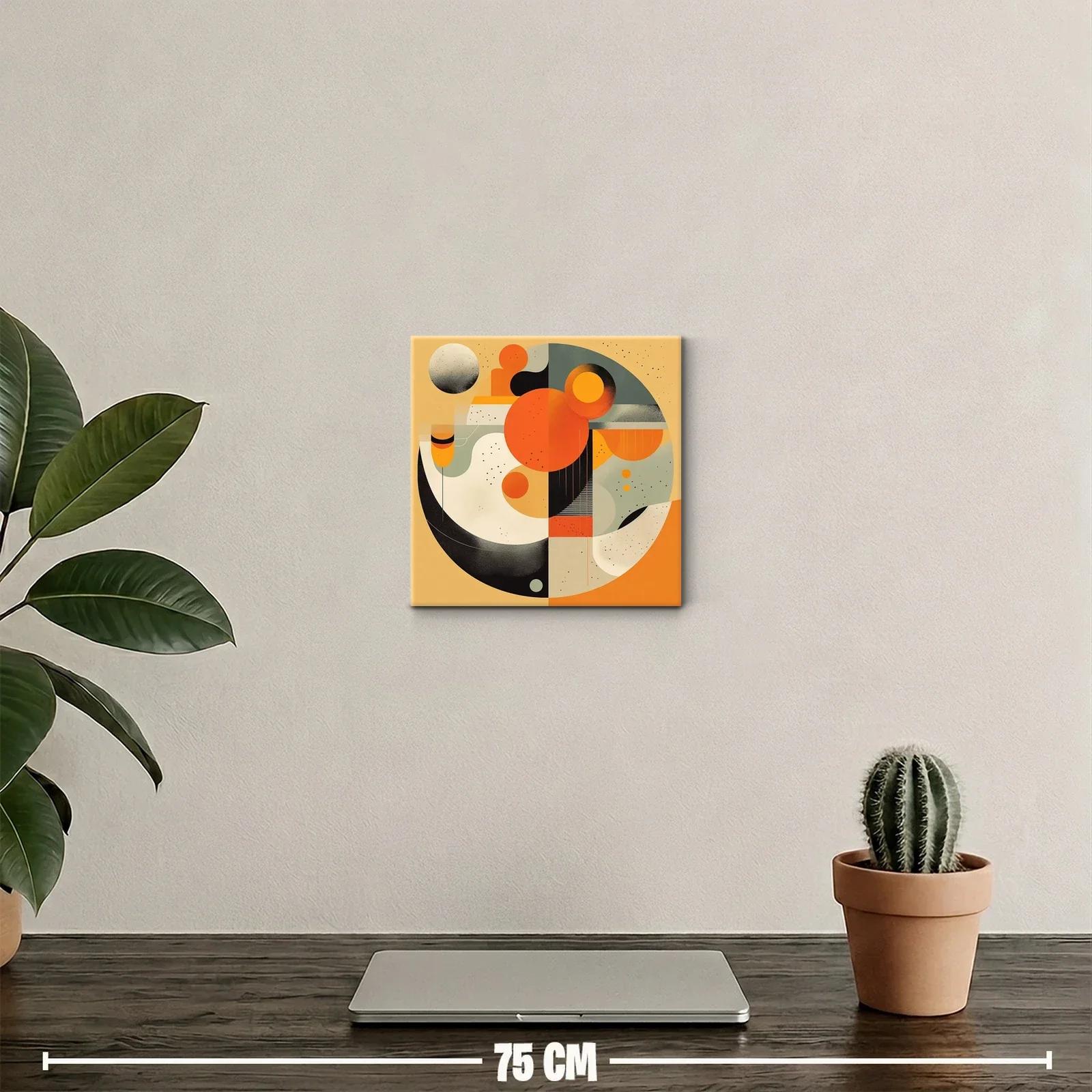 Composición geométrica con tonos cálidos y contraste sutil — miniatura 2
