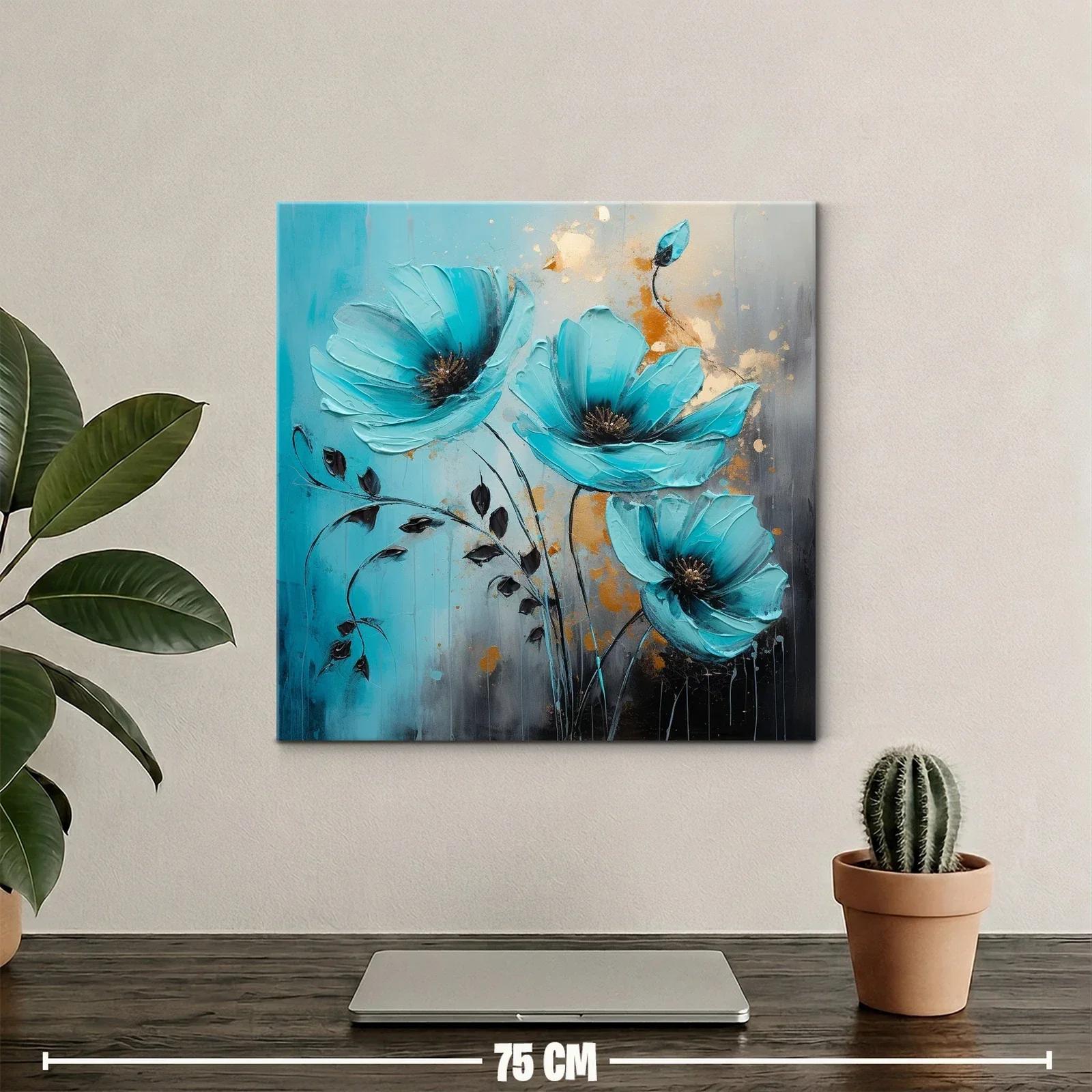 Flores turquesa vibrantes para un espacio único — miniatura 2