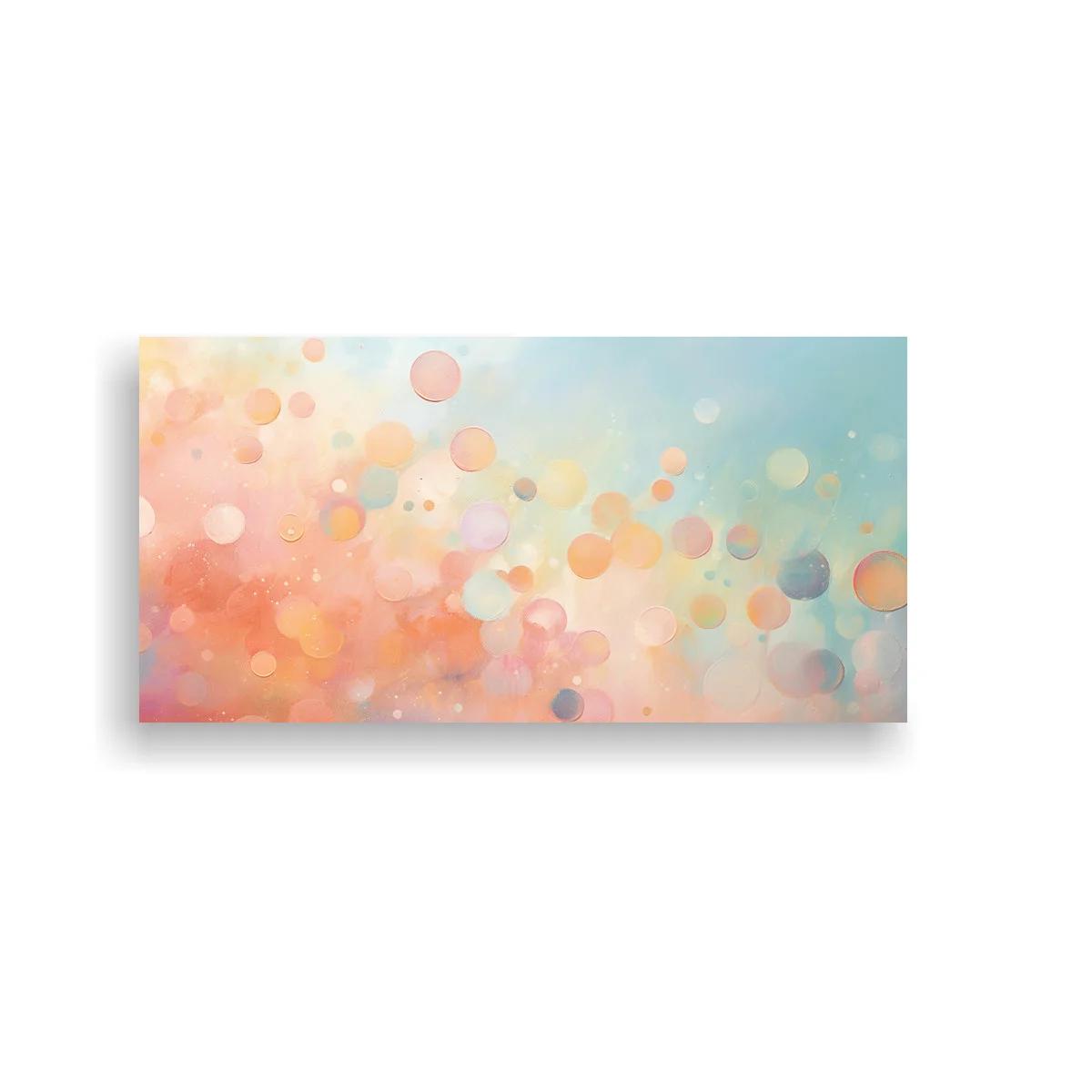 Cuadro círculos difuminados tipo bokeh en degradado pastel — imagen principal