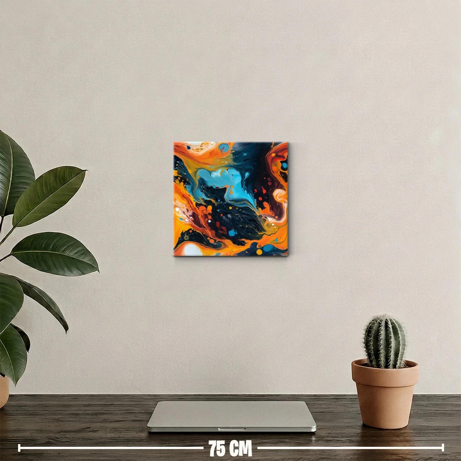 Composición dinámica con tonos vibrantes y contrastes intensos — miniatura 2