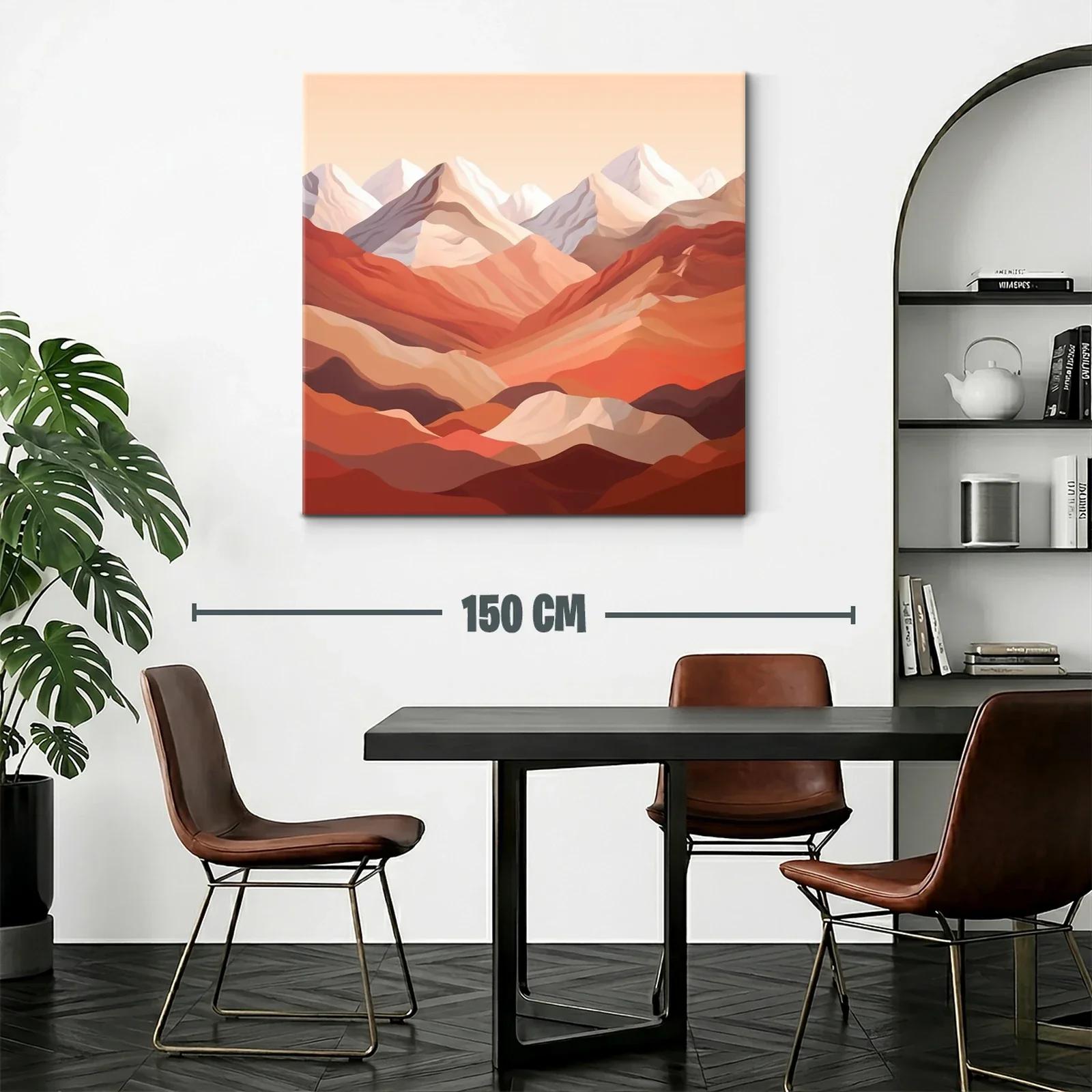 Paisaje Montañoso en Tonos Cálidos y Terrosos — miniatura 2