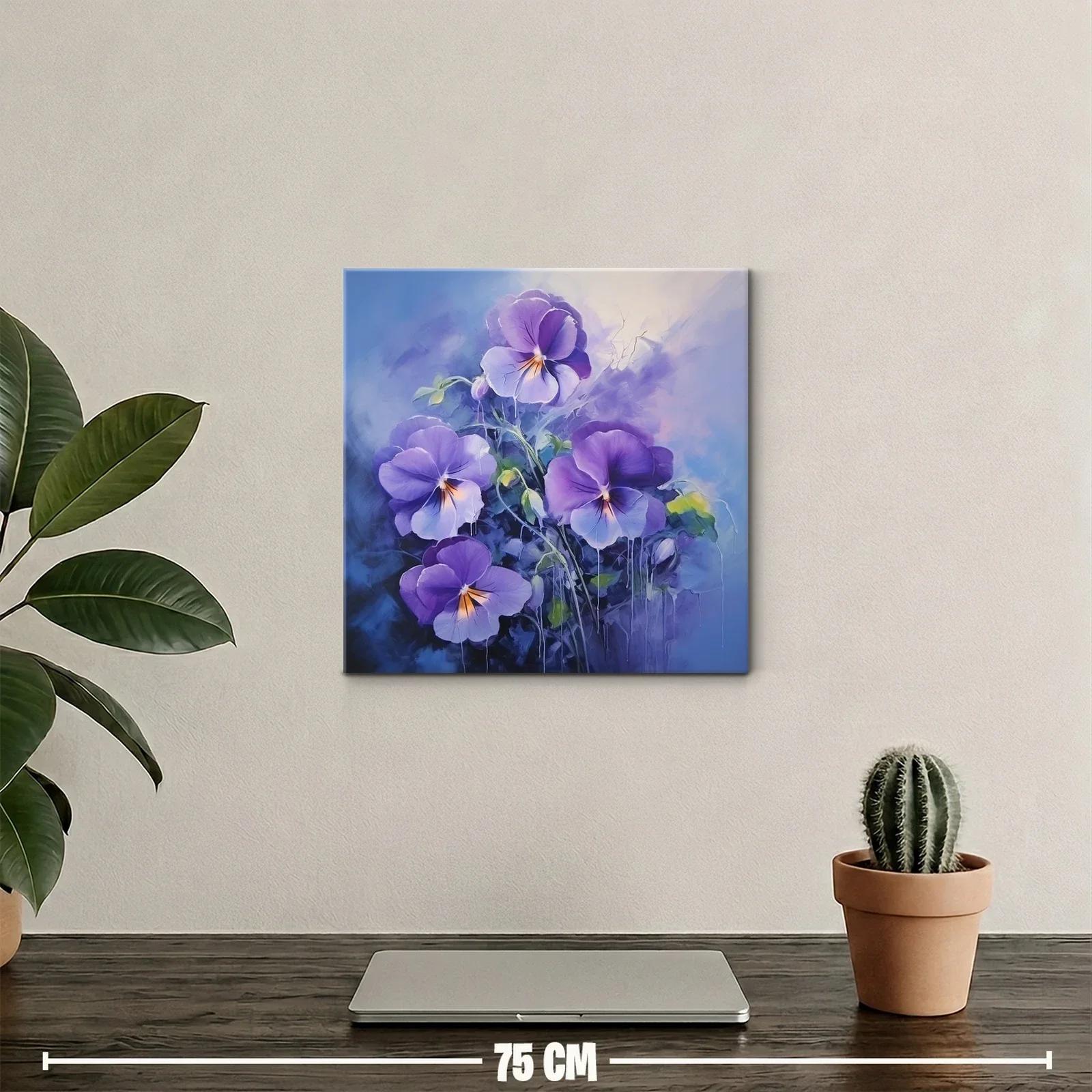 Flores violetas en delicada composición elegante y natural — miniatura 2