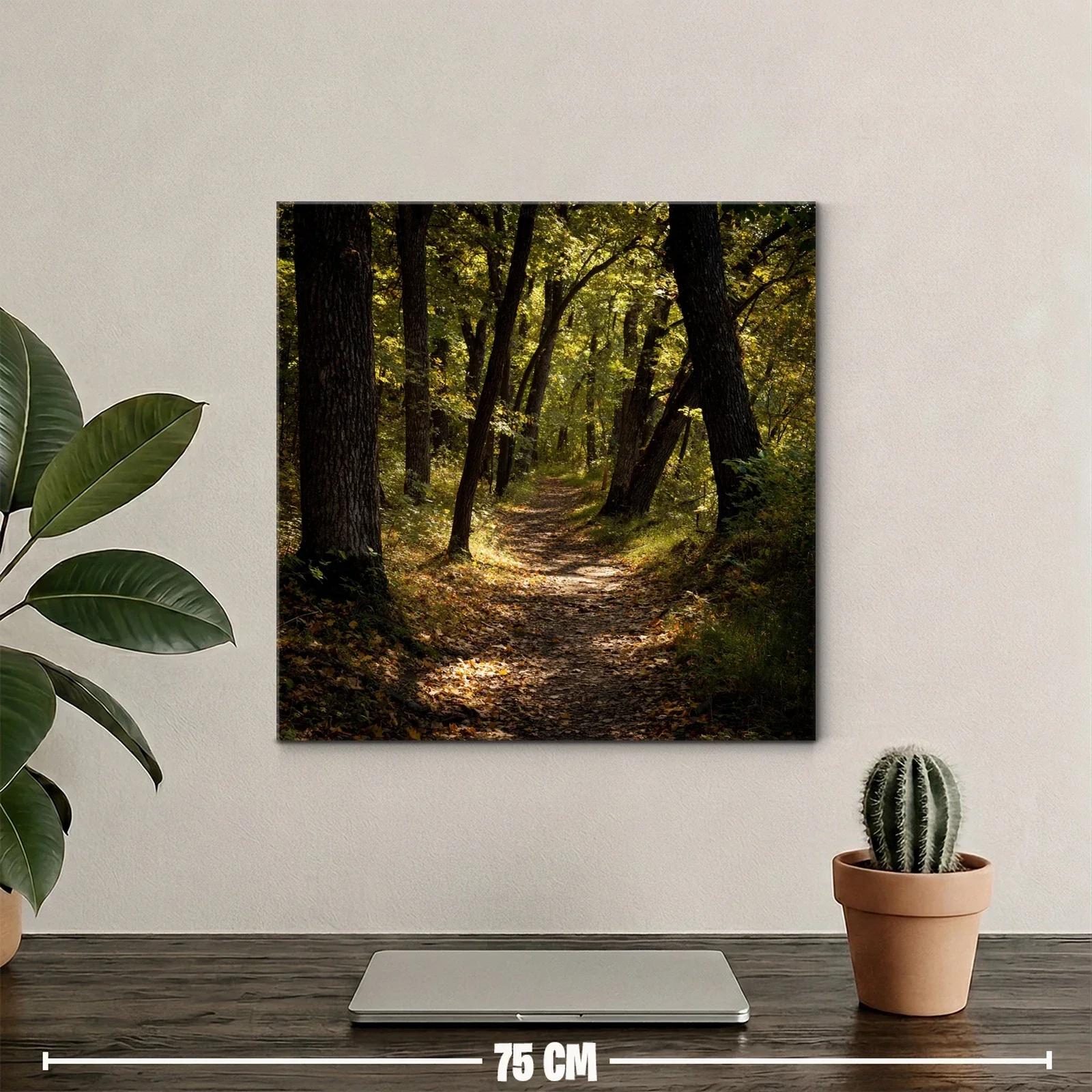 Camino Serene entre Árboles en Luz Dorada — miniatura 2