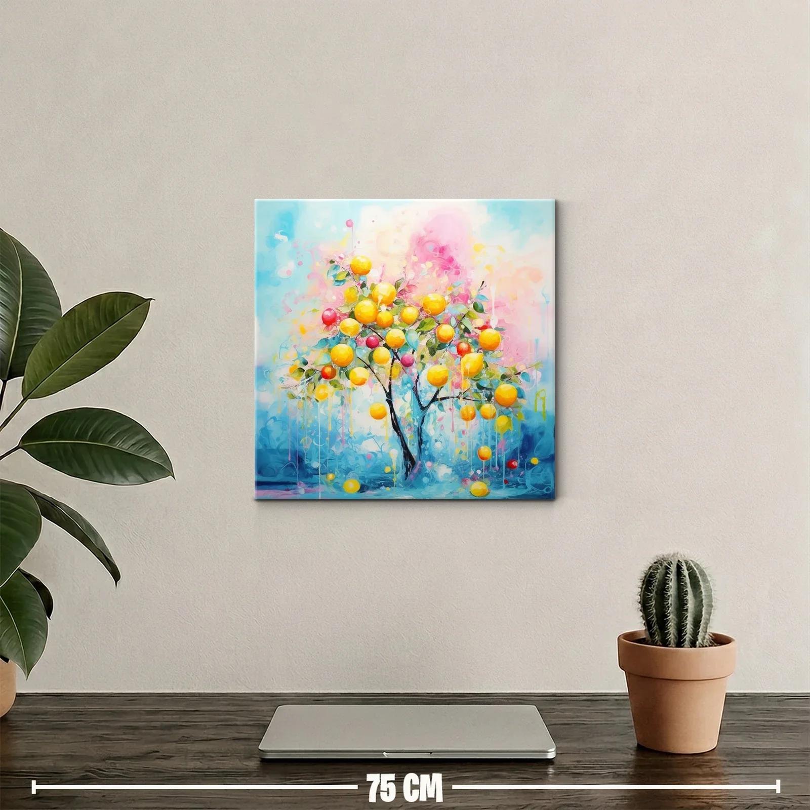 Árbol frutal con tonos vibrantes y atmósfera luminosa — miniatura 2