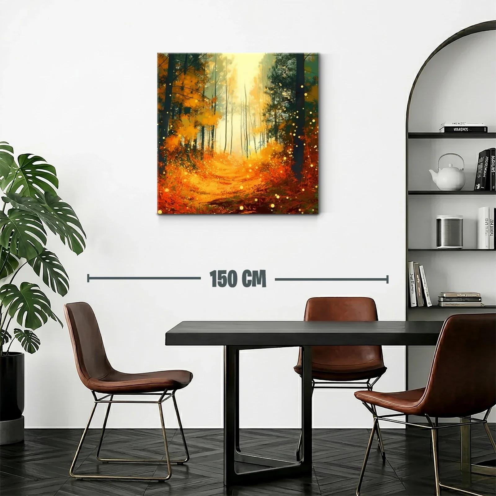 Bosque encantado en tonos cálidos y luminosos — miniatura 2