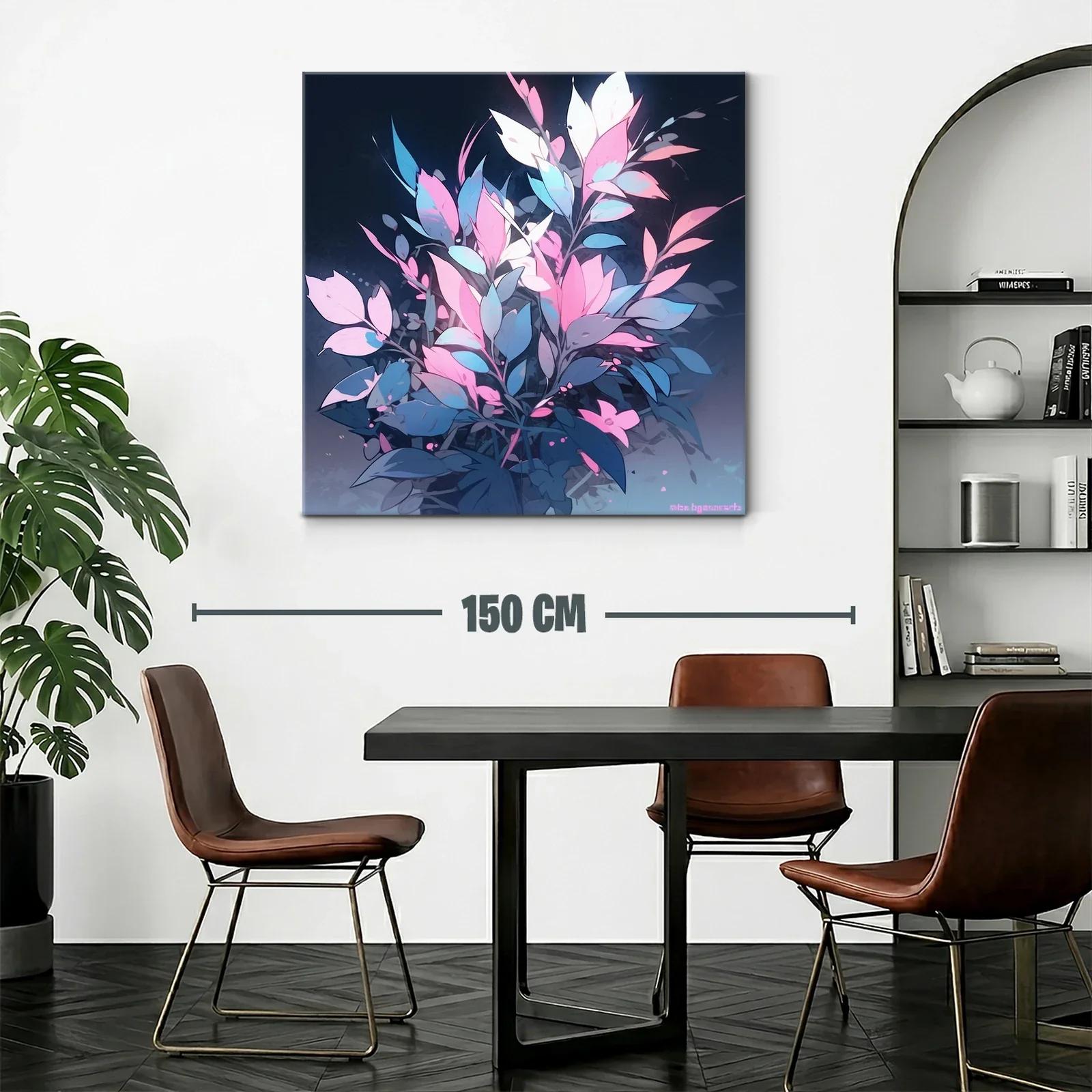 Composición floral en tonos pastel y azul noche — miniatura 2