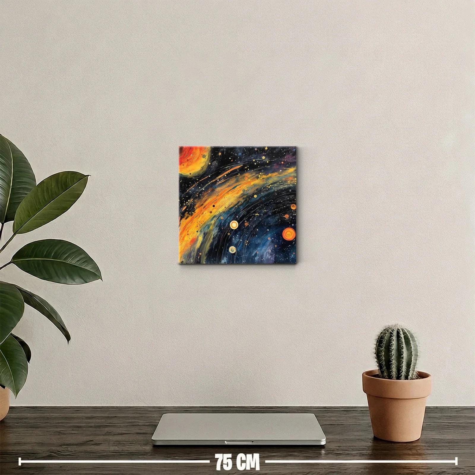 Energía cósmica con galaxias y estrellas vibrantes — miniatura 2
