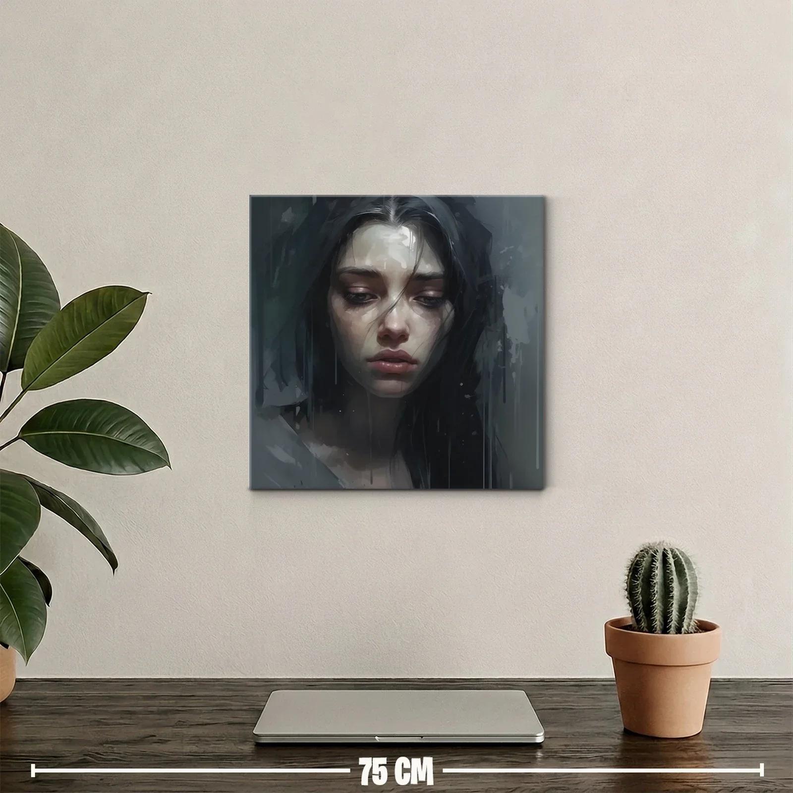 Retrato melancólico en tonos oscuros y expresivos — miniatura 2