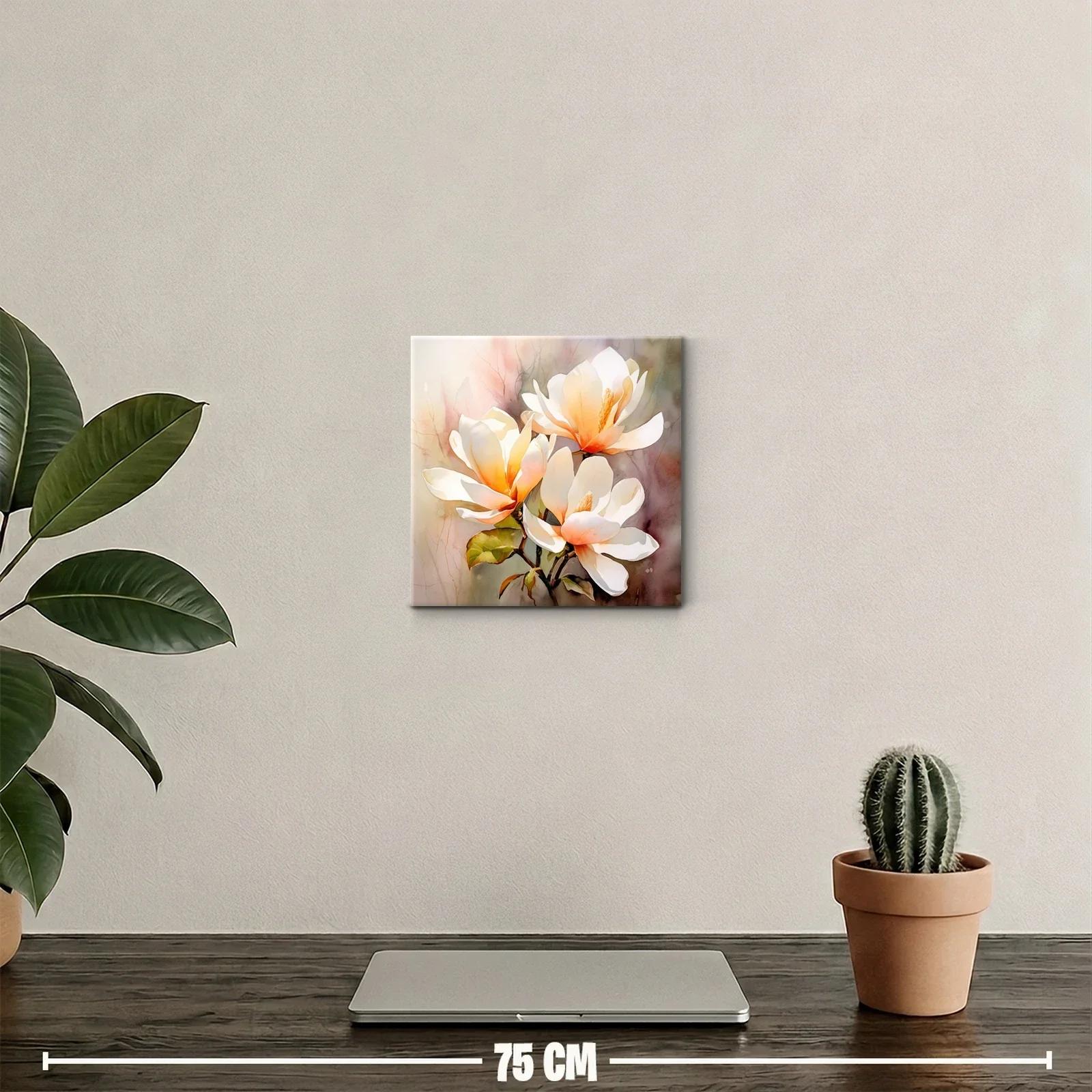 Delicadas flores blancas con luz cálida para decorar espacios — miniatura 2