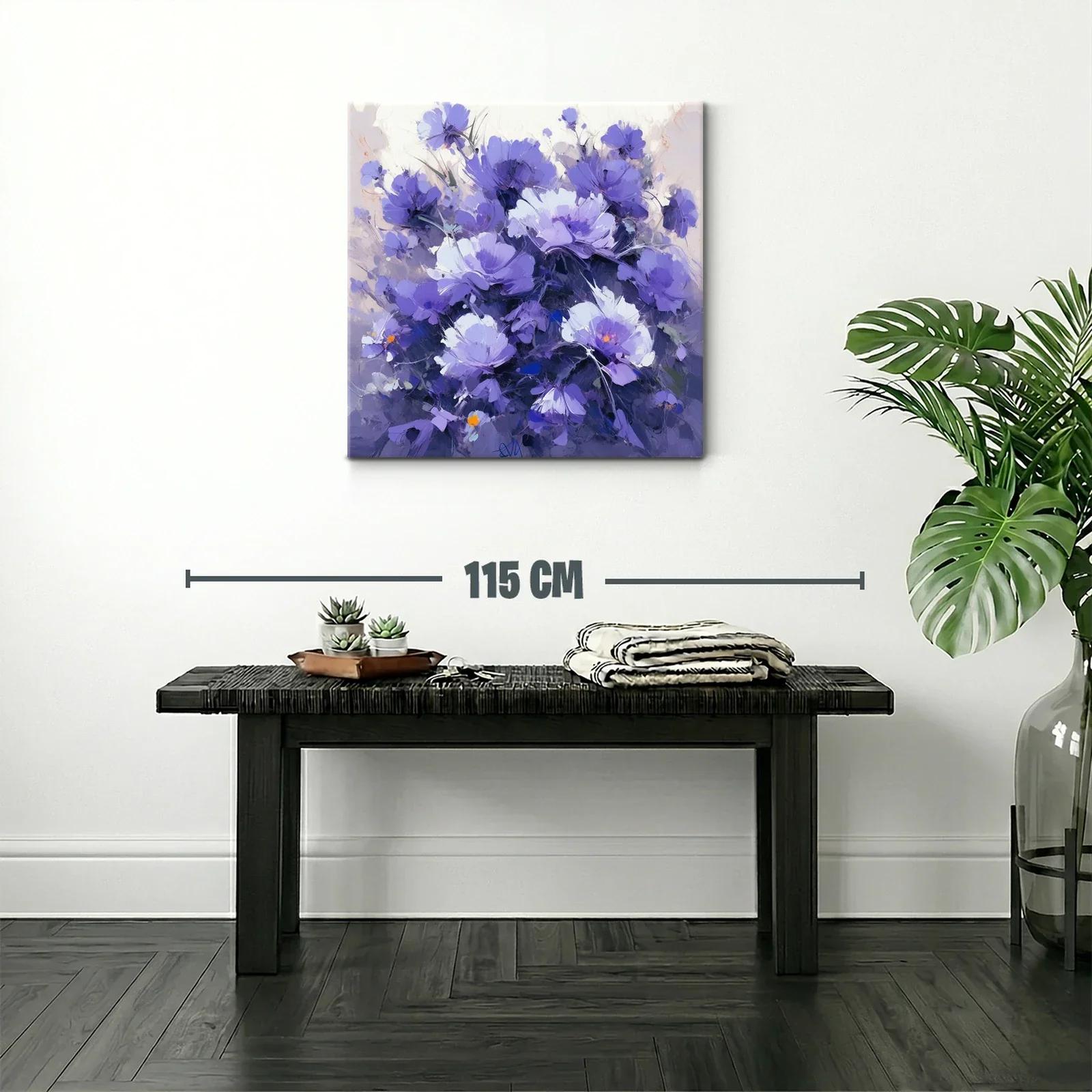 Bello ramo de flores en tonos violetas y lilas — miniatura 2