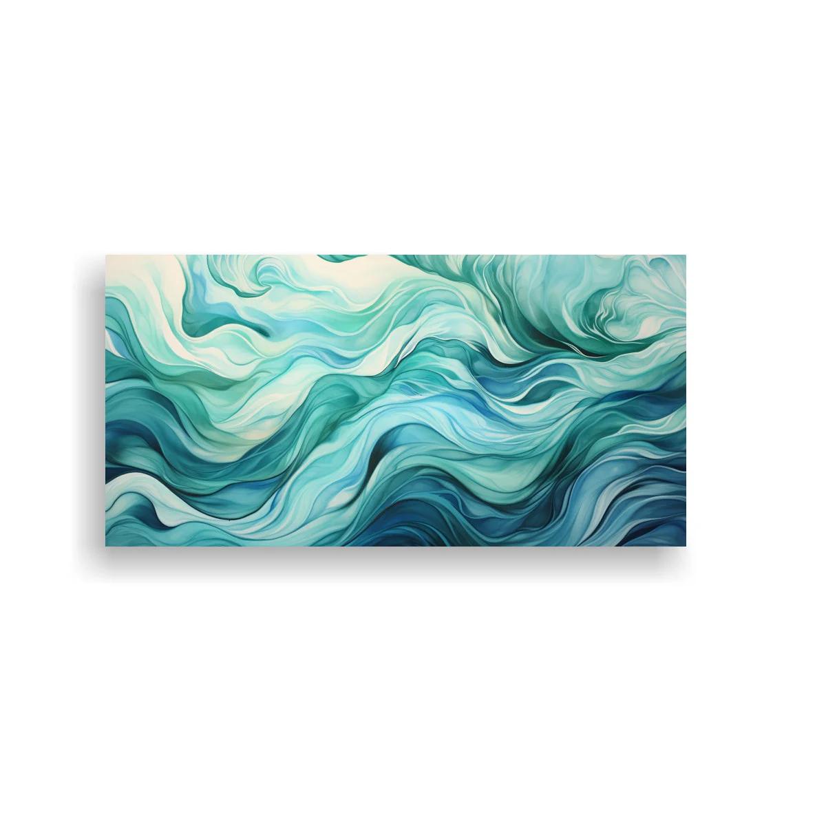 Cuadro olas abstractas con remolinos marmoleados — imagen principal