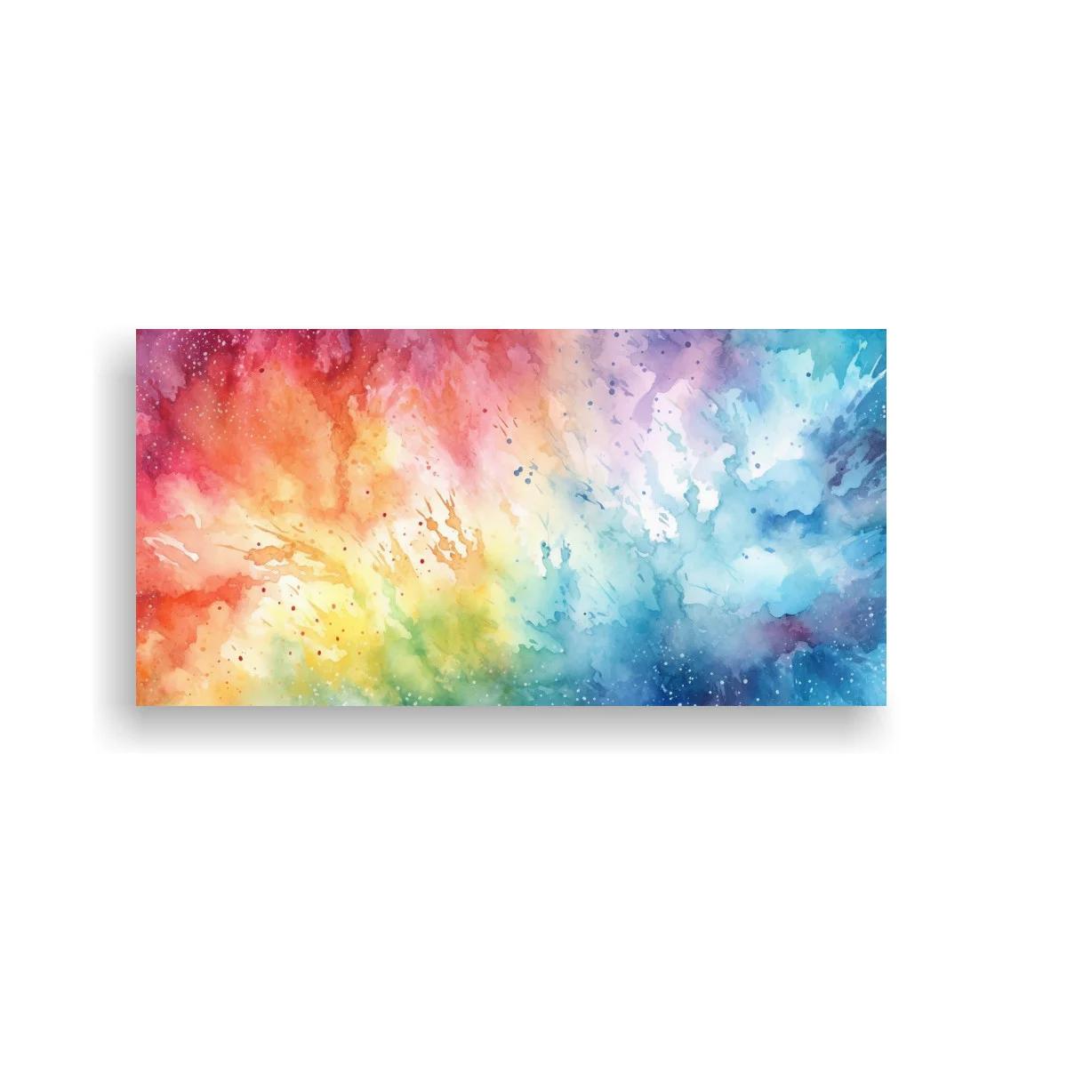 Cuadro explosión de color abstracta con transiciones fluidas — imagen principal