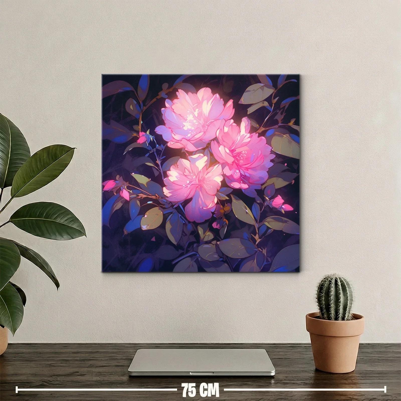 Ramo de flores rosas con contraste vibrante — miniatura 2