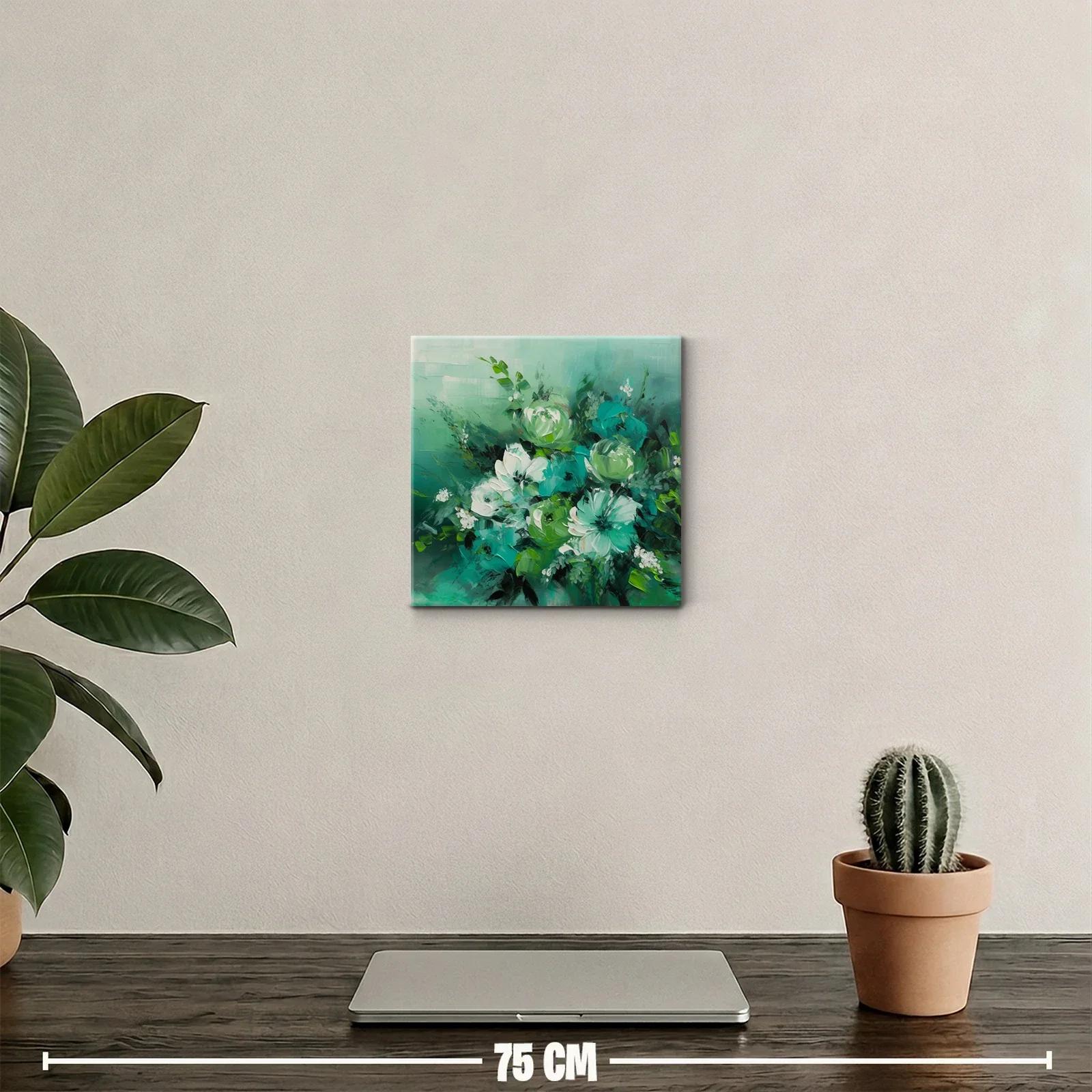 Ramo floral en tonos verdes que aporta frescura y serenidad — miniatura 2