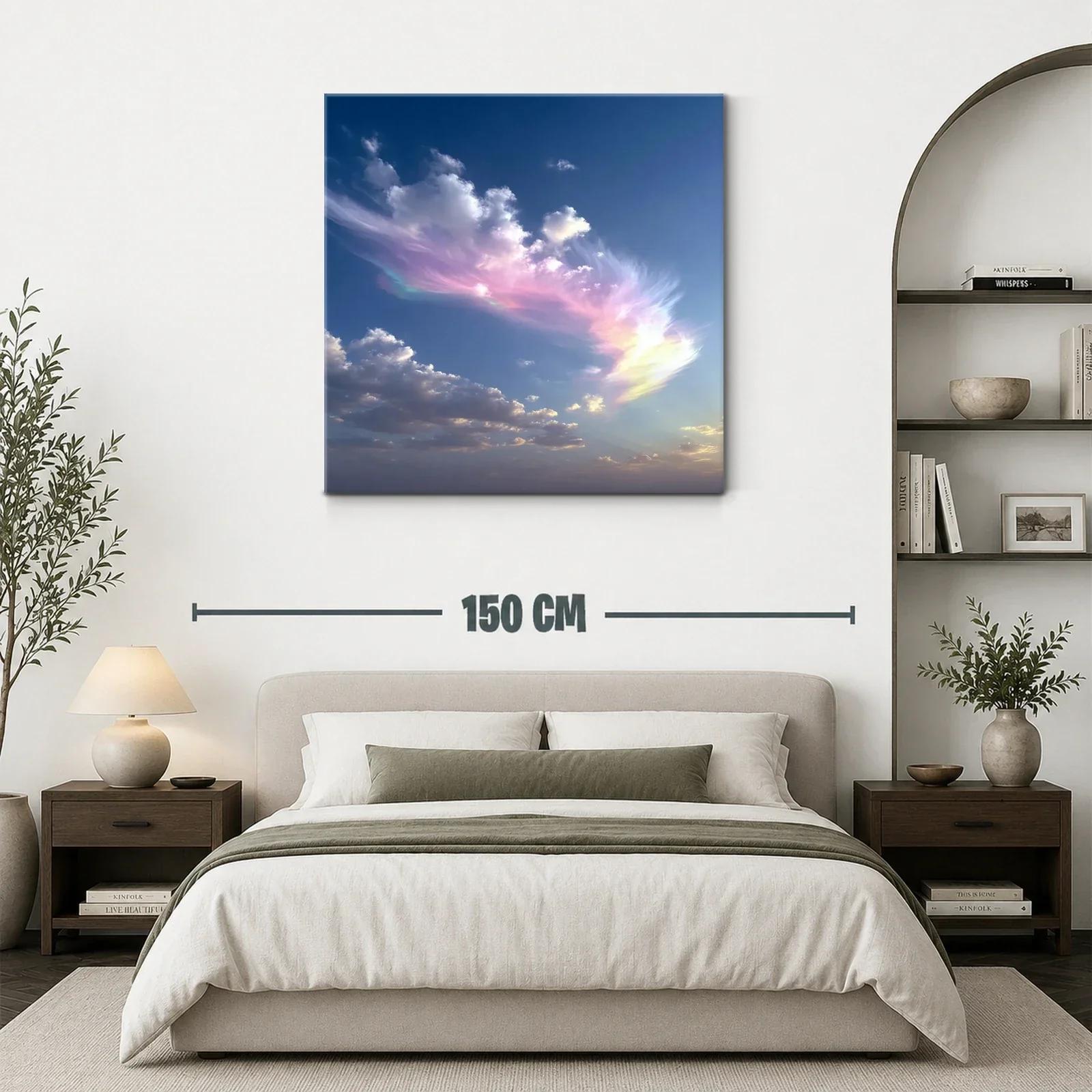 Cielo etéreo con nubes en tonos pastel y azul profundo — miniatura 3
