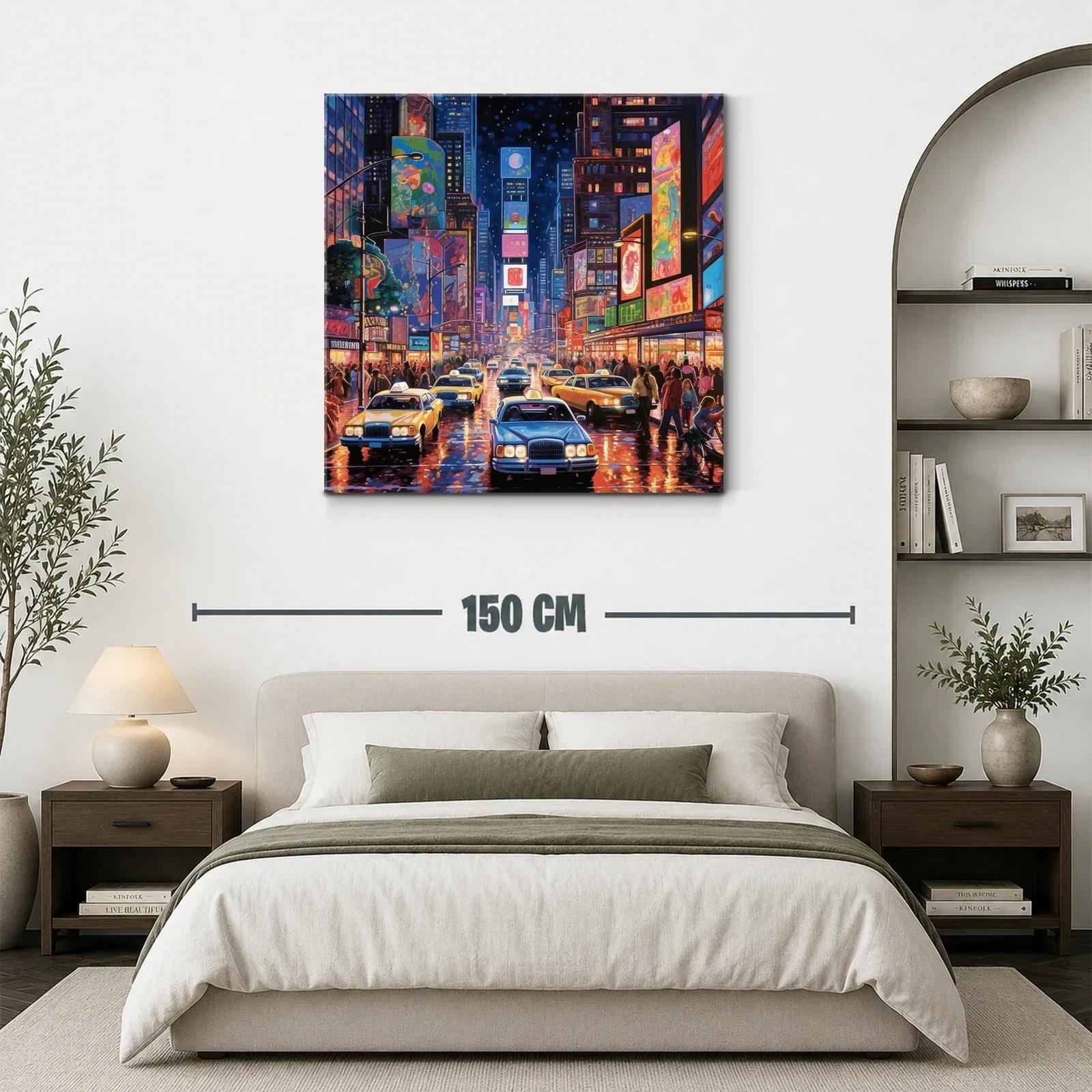 Tráfico nocturno y luces de ciudad vibrante llena de vida — miniatura 3