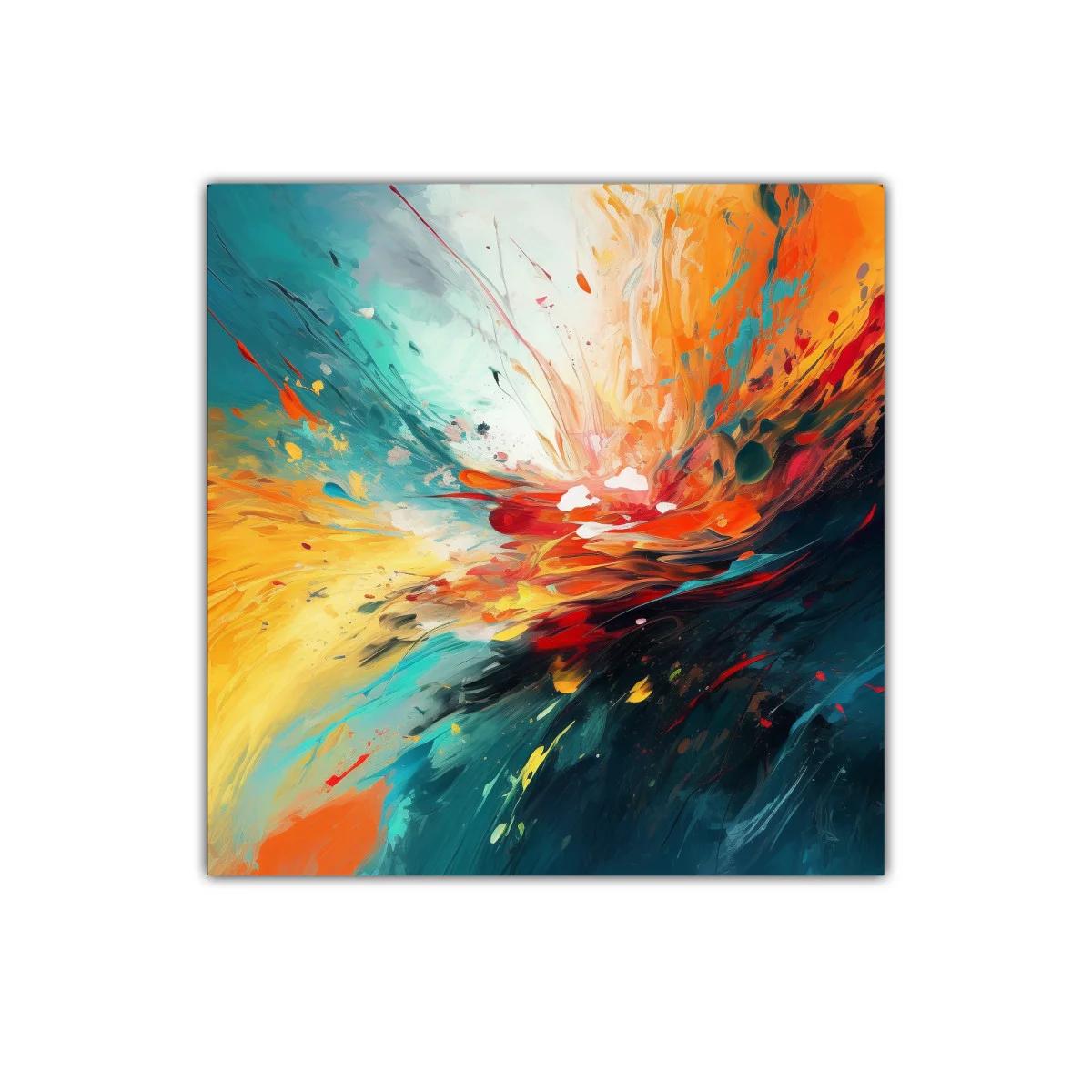 Explosión de colores vibrantes en composición abstracta dinámica — miniatura 1