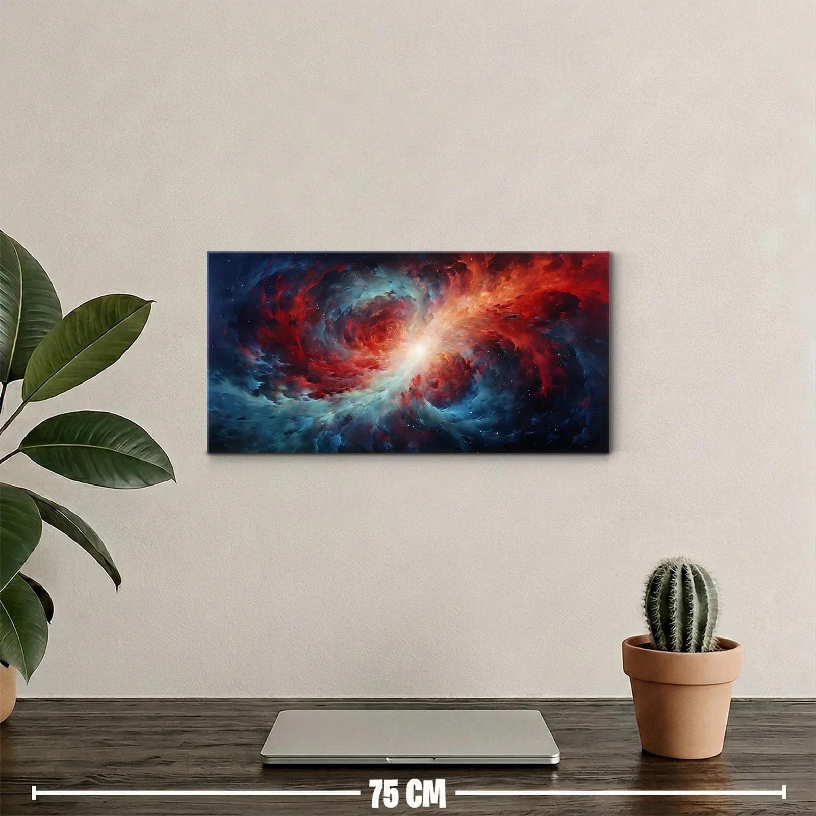 Cuadro galaxia espiral con estallido luminoso — miniatura 2