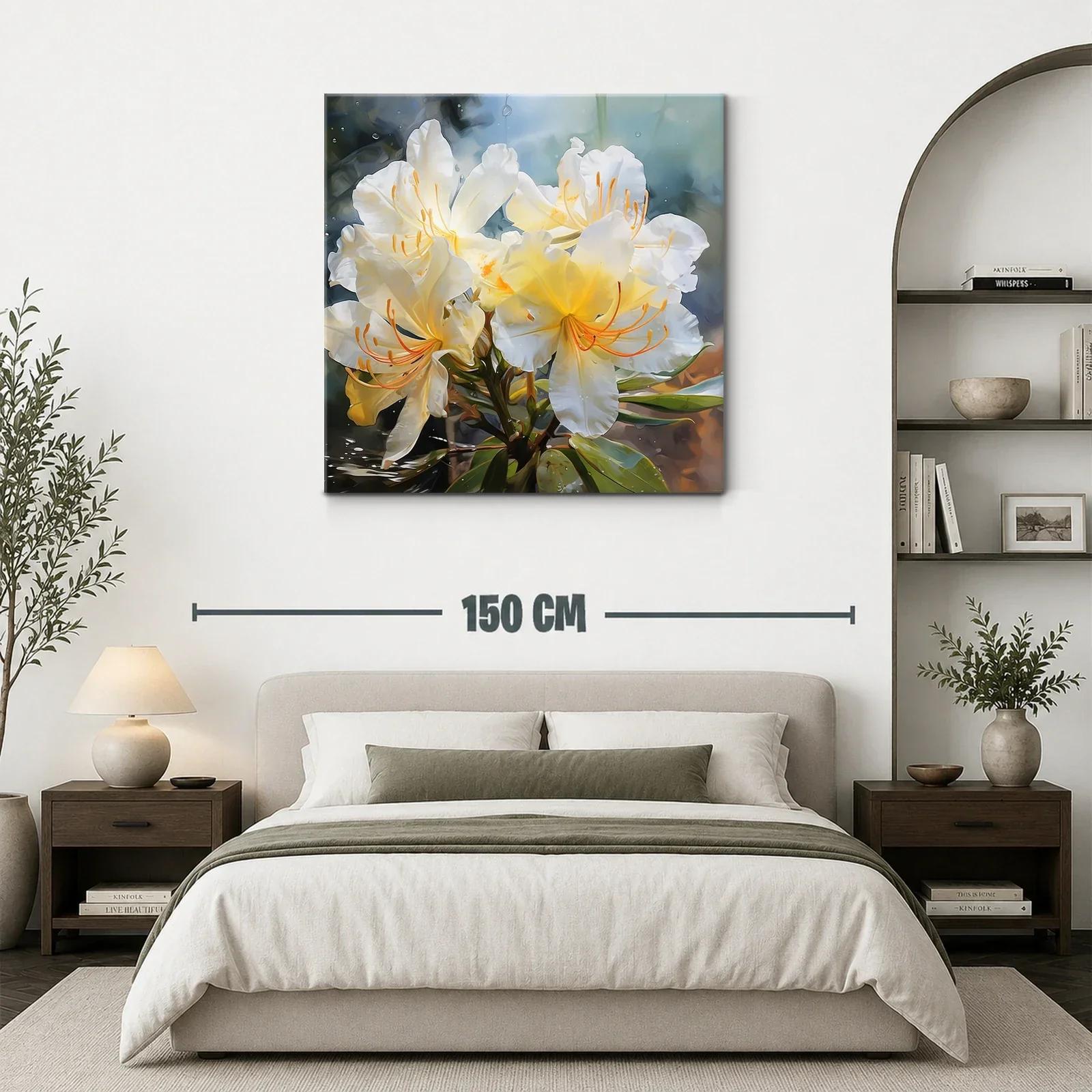 Elegancia natural en flores blancas y amarillas suaves — miniatura 3