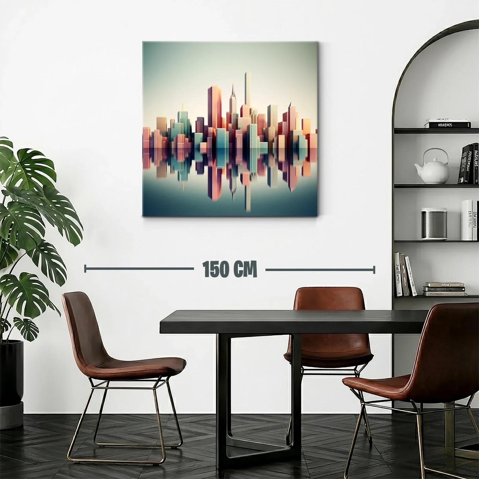 Reflejos urbanos en tonos pastel suaves y equilibrados — miniatura 2