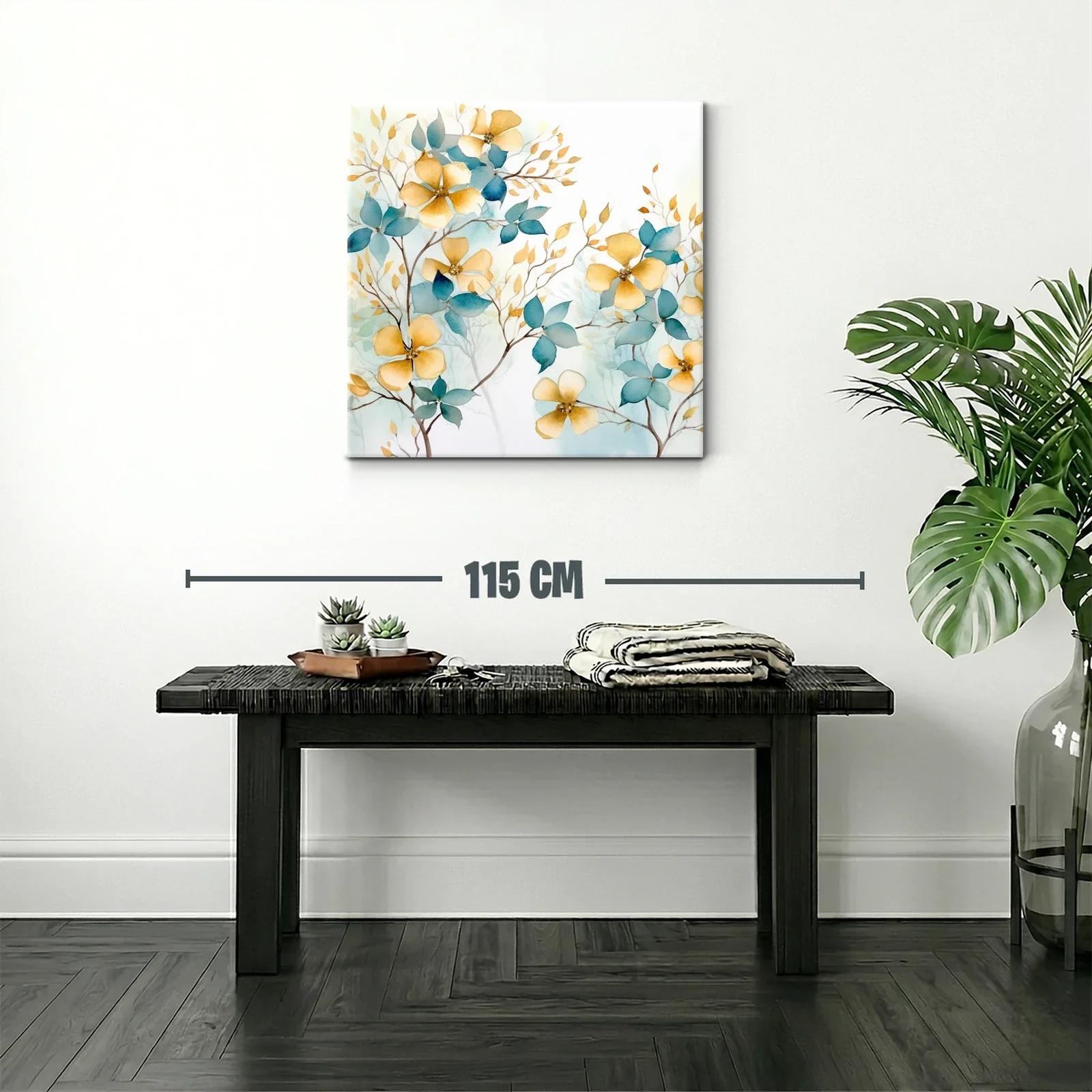 Cuadro floral con elegancia y tonos suaves naturales — miniatura 2