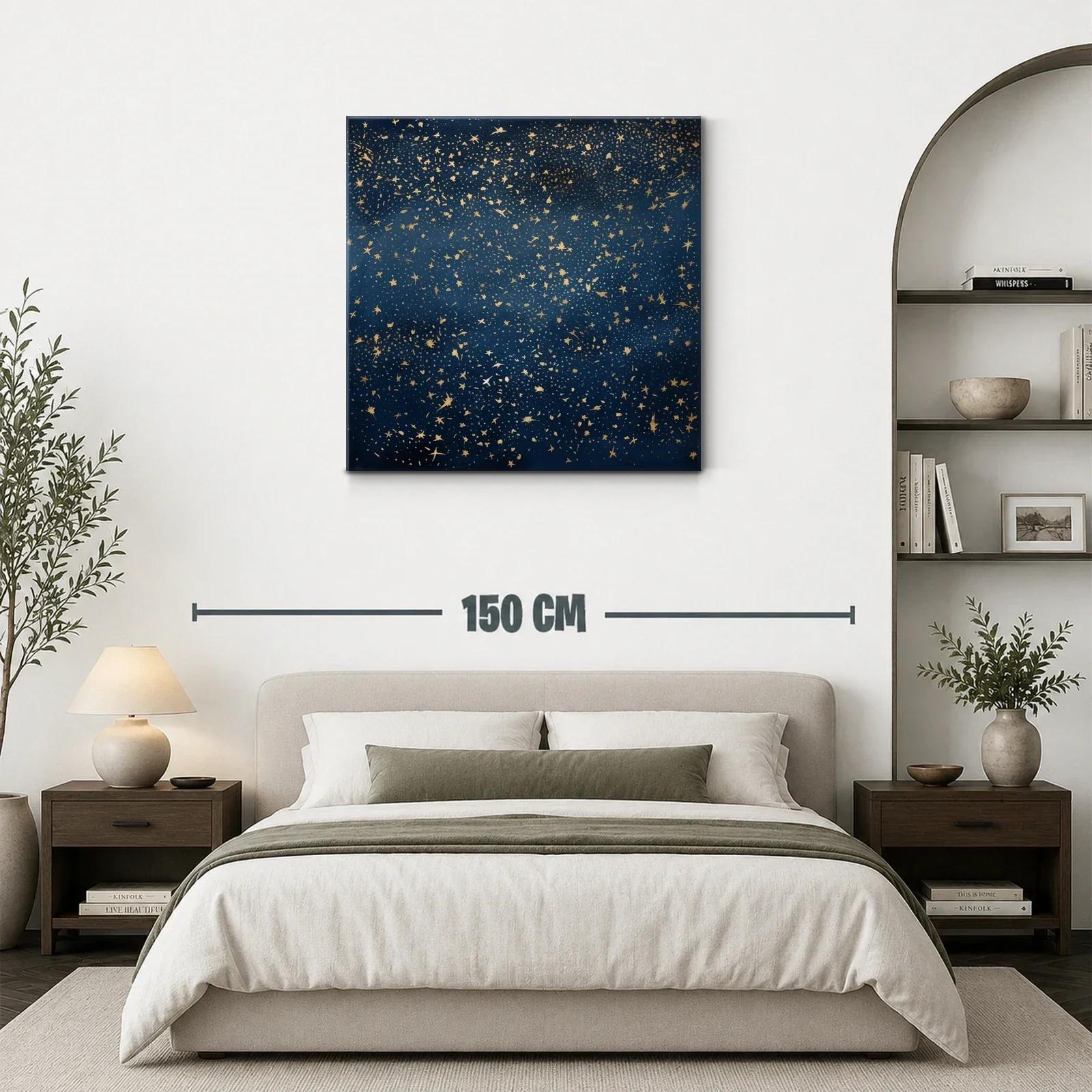 Estrellas doradas sobre fondo azul profundo — miniatura 3