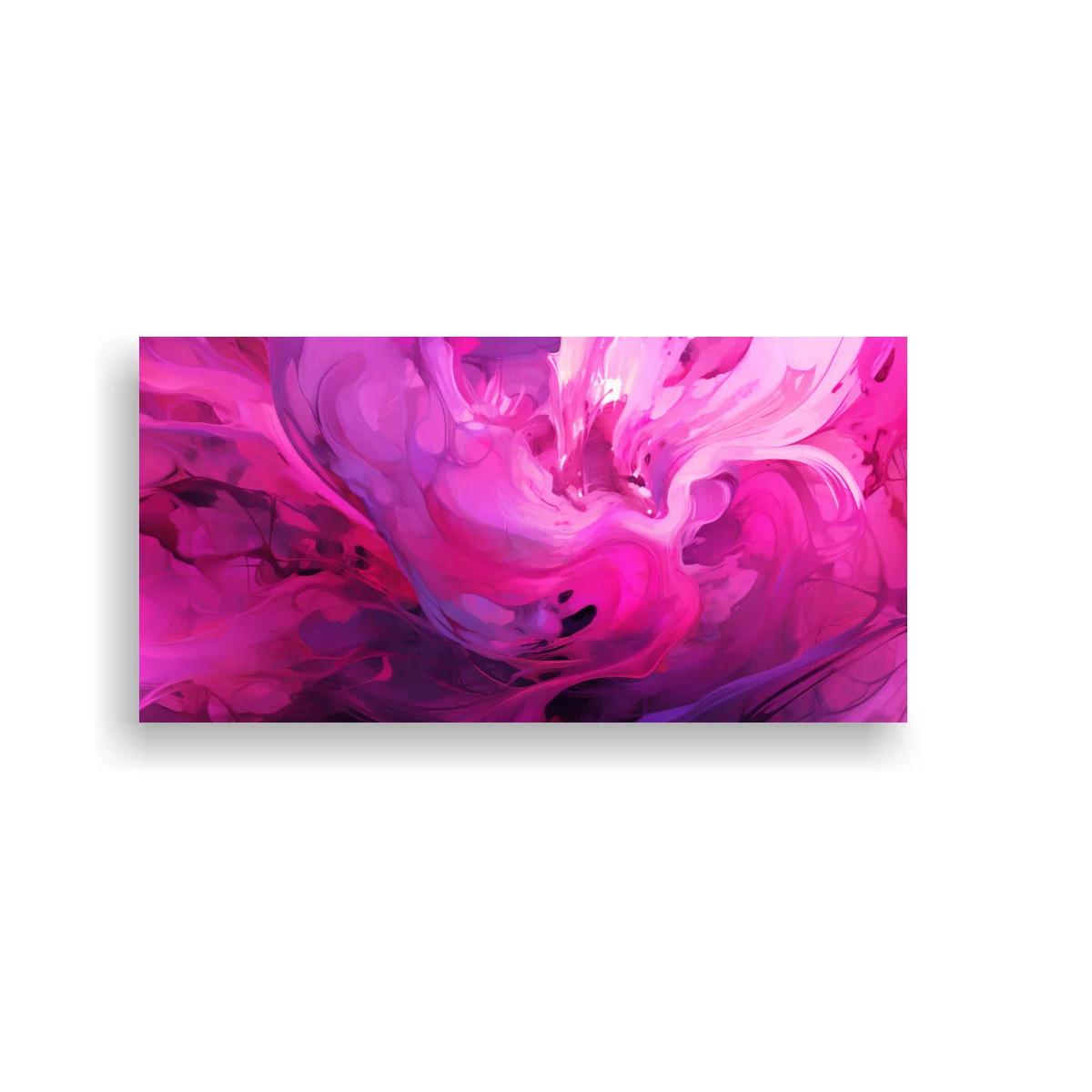 Cuadro remolino de tinta rosa fucsia — imagen principal