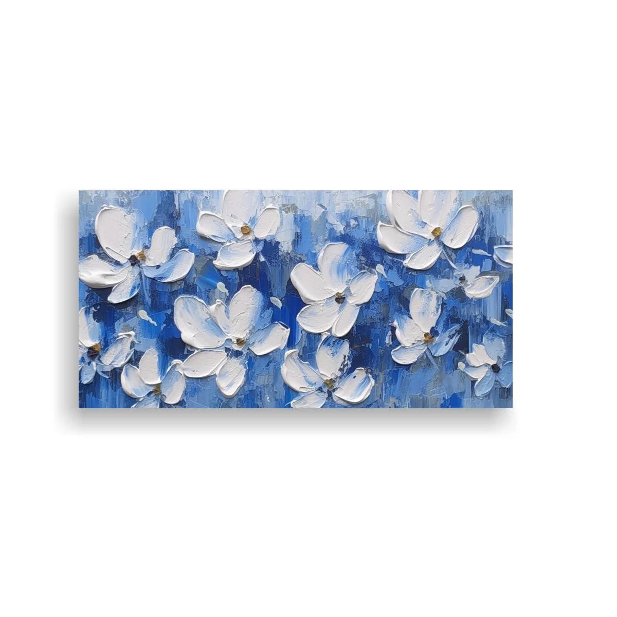 Cuadro flores blancas en formato horizontal — imagen principal