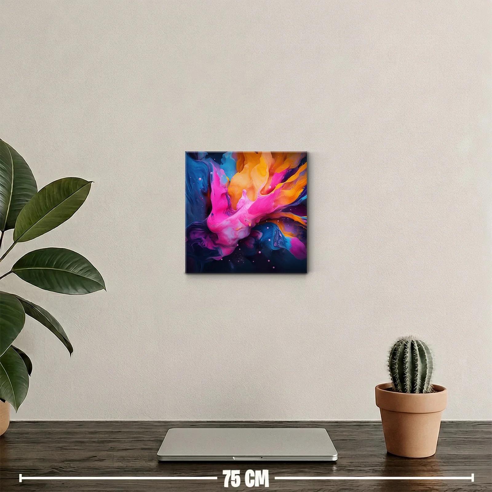 Estallido de colores vibrantes en composición abstracta dinámica — miniatura 2